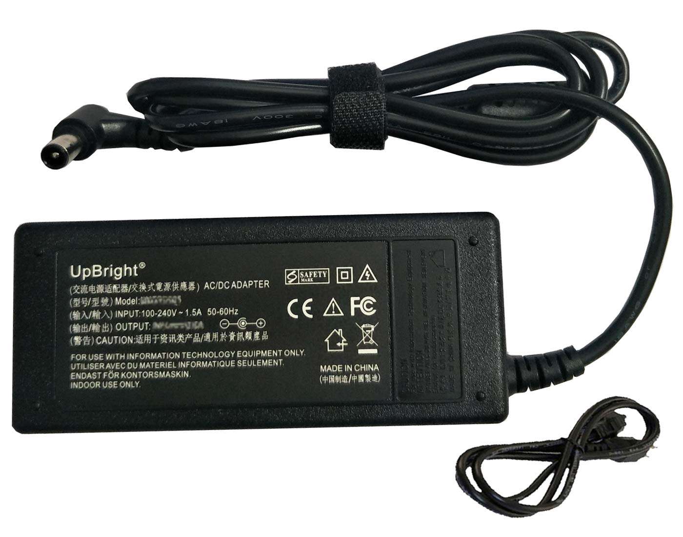 UpBright 24V AC/DC Adapter Compatible with Samsung Q65T HW-Q65T HW-Q65T/ZA HWQ65T HWQ65T/ZA HWQ65TZA 7.1-Channel Soundbar 7.1ch Sound Bar Speaker System AH81-09783A Power Supply Cord Battery Charger 1