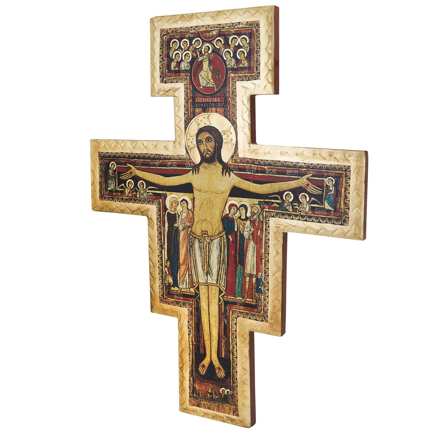 Gerffert Assisi Collection-San Damiano Wooden Crucifix with Hanger, 55-Inch 3