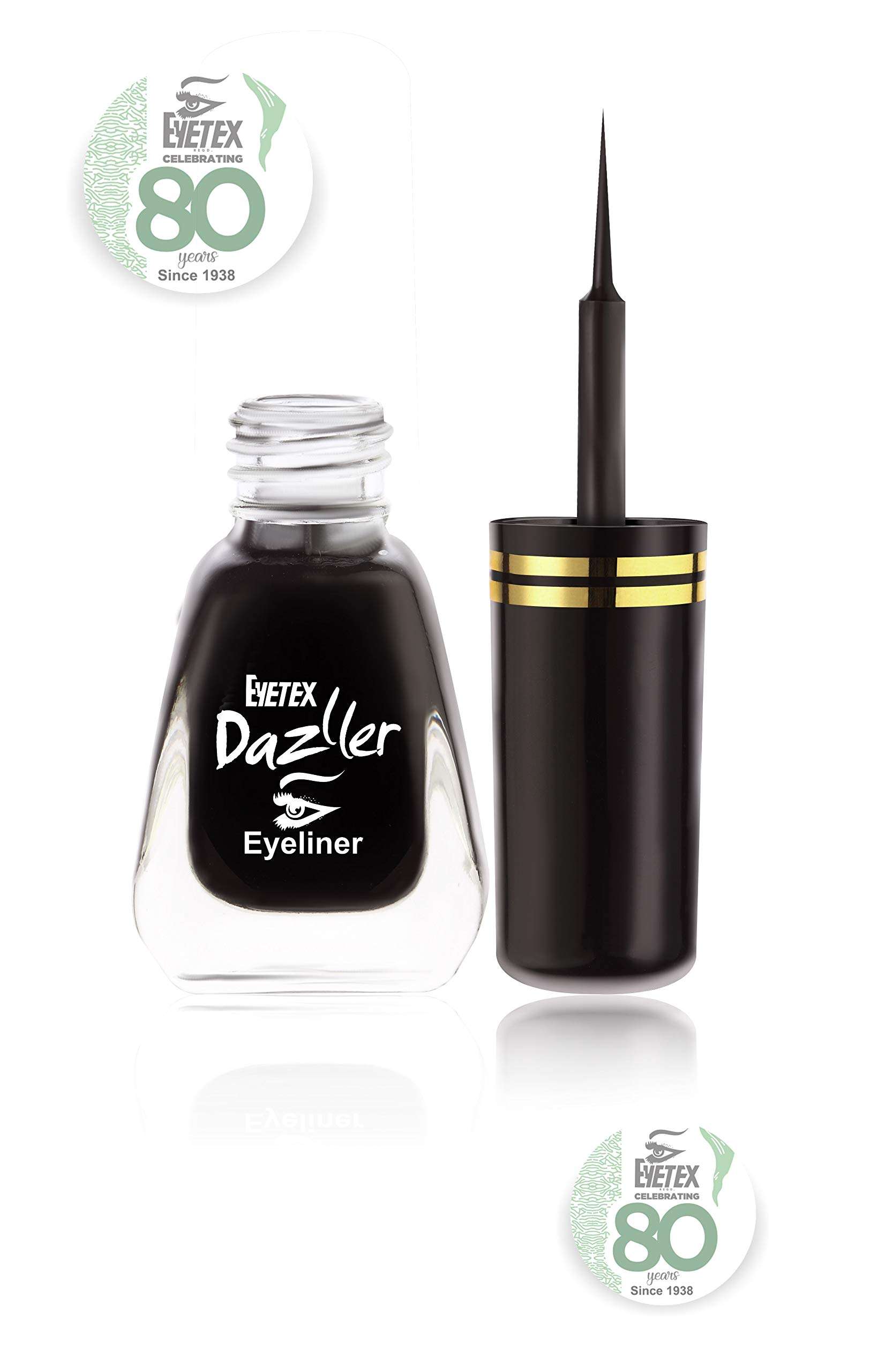Eyetex Dazller Eyeliner, 6.5mL, Washable, Matte Finish 3