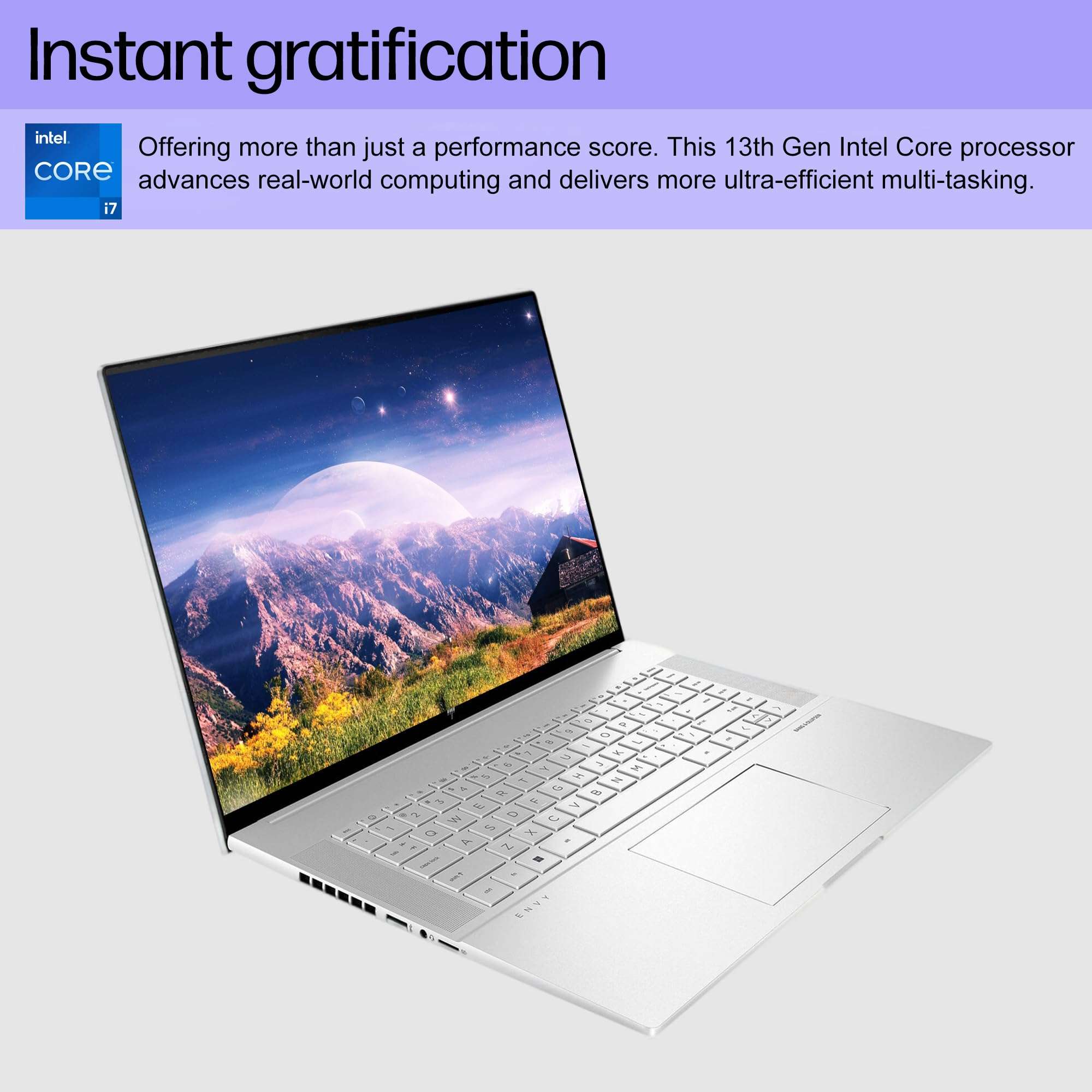 hp Envy 16 Laptop, GeForce RTX 4060, 14-Core Intel i7-13700H, 16" WQXGA Touchscreen Gaming Laptop, 64 GB DDR5 RAM, 1 TB SSD, Wi-Fi6E, Backlit KB, Win11 Pro with Microsoft Office Lifetime License 2