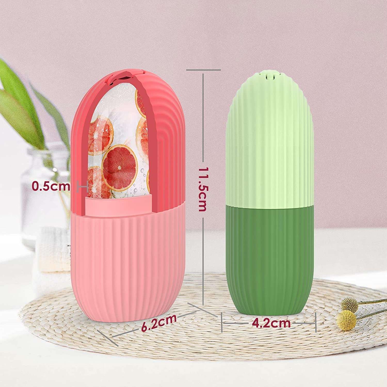 Vajin Ice Roller for Face and Eye ilicone Ice Mold for Face Beauty Face Ice Roller to Enhance Skin Glow ice cube for Brightening Skin Removing Puffiness Skin (Multicolor) 3