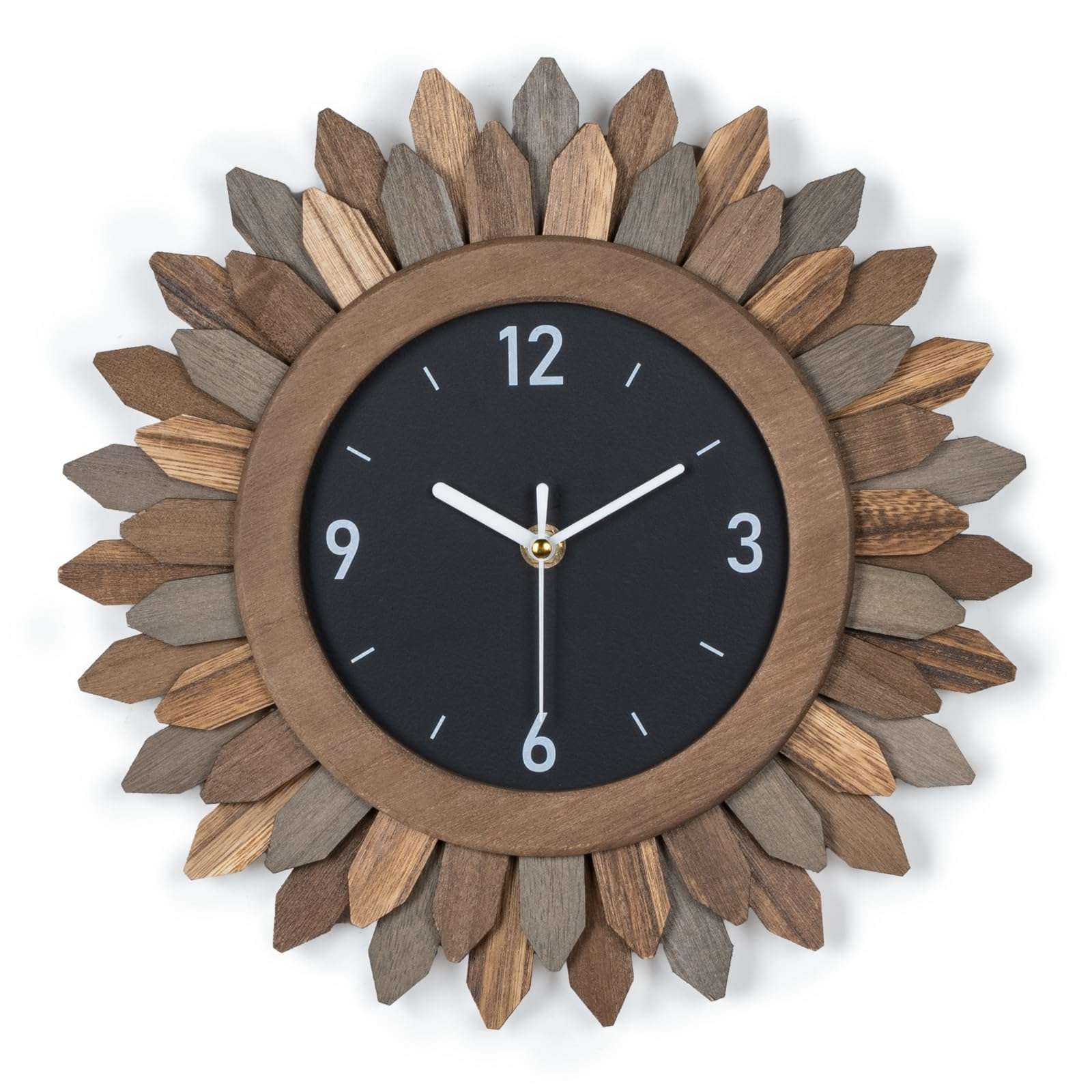 Honiway Large Boho Mirror and Wall Clock trilcolor