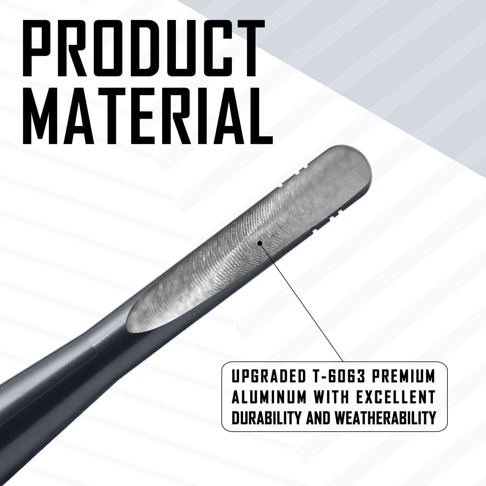 Elitezip Antenna Compatible with Buick Enclave 2016-2017 | Optimized AM/FM Reception with Tough Material | 2.5 Inches - Carbon Black 4