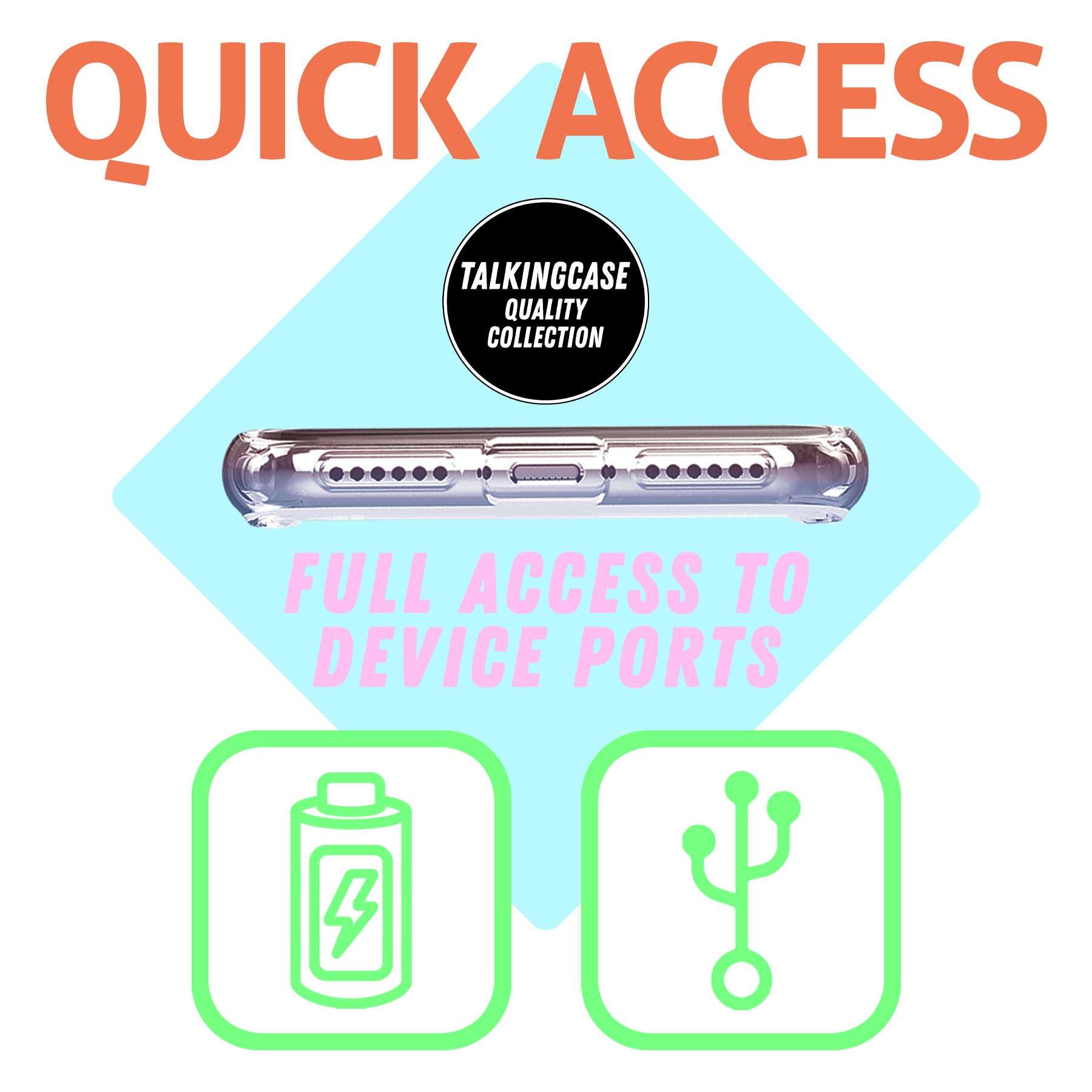 TalkingCase Clear TPU Phone Case for Samsung Galaxy A21, SM-A215U, Paisley Blue Print, Light Weight, Ultra Flexible, Soft Touch, Anti-Scratch, Designed in USA 4