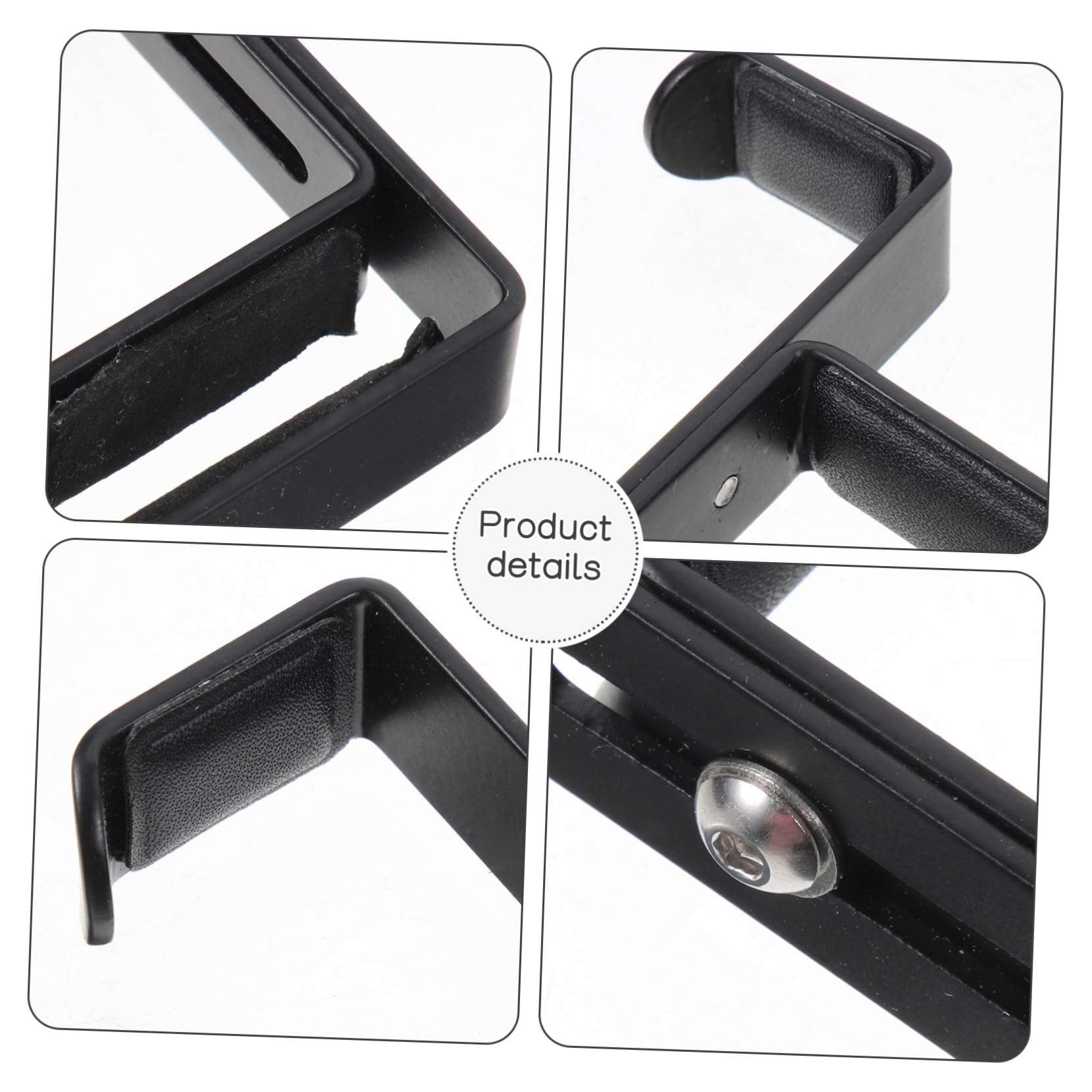 ORFOFE Headphone Stand Headphone Rack Headset Stand Large Size Headset Hifi Headset Hook Earphone Display Stand Computer Monitor Mount Headset Mount Headphone Holder Aluminum Alloy Black 4