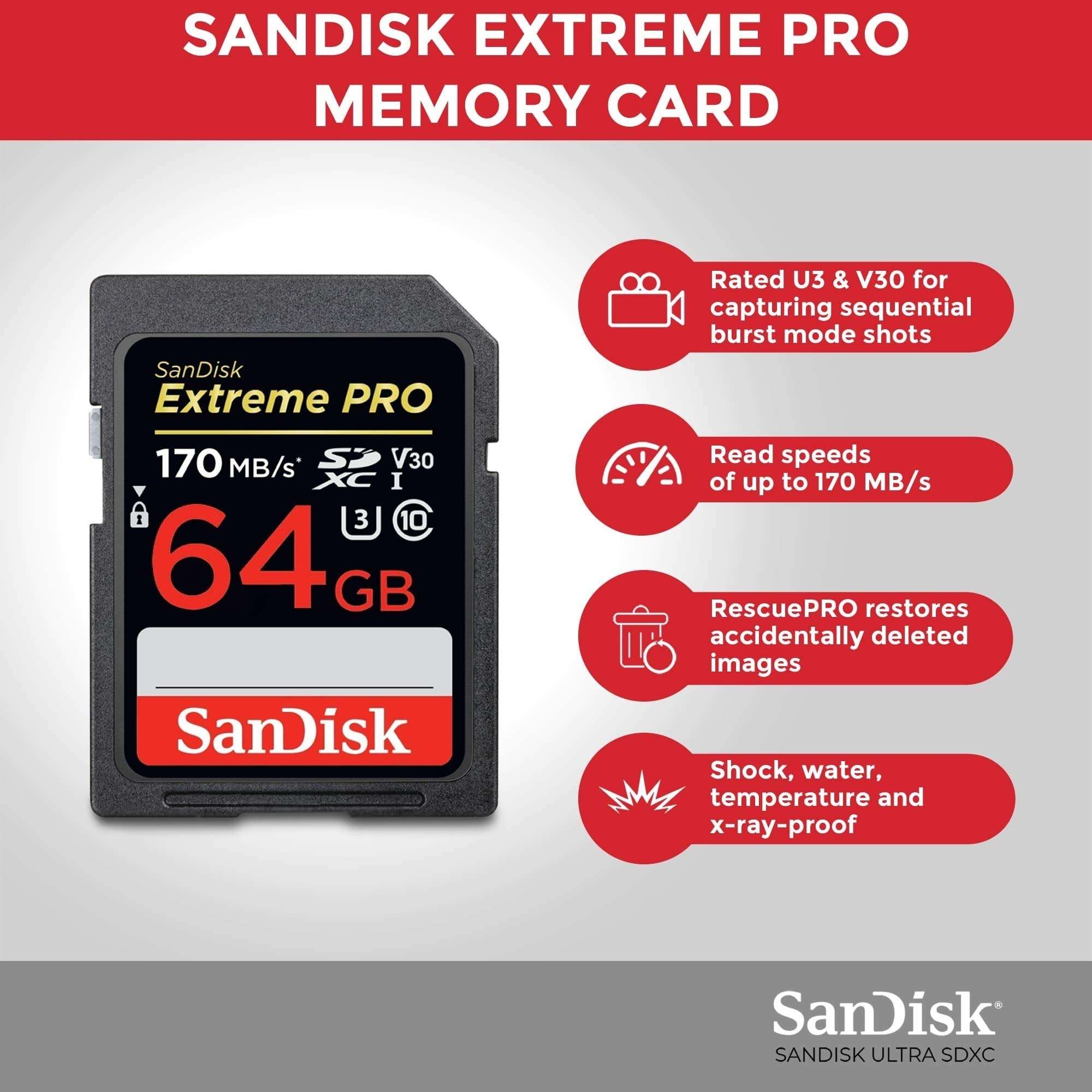 Panasonic LUMIX GX85 Mirrorless Camera (Black) Bundle with 12-32mm and 45-150mm Lenses, 64GB SD Card, and Accessory (6 Items) 6