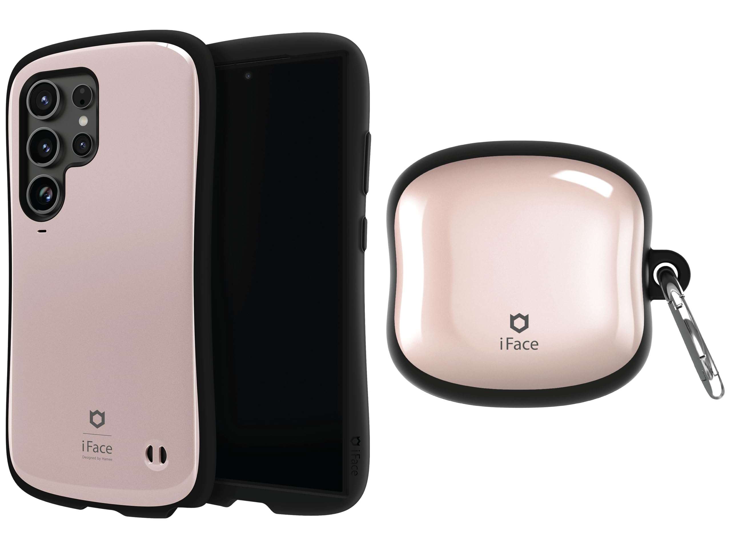 Samsung Galaxy S24 Ultra First Class Case [Rose Gold] + Samsung Galaxy Buds 2 Pro Case [Rose Gold] Bundle