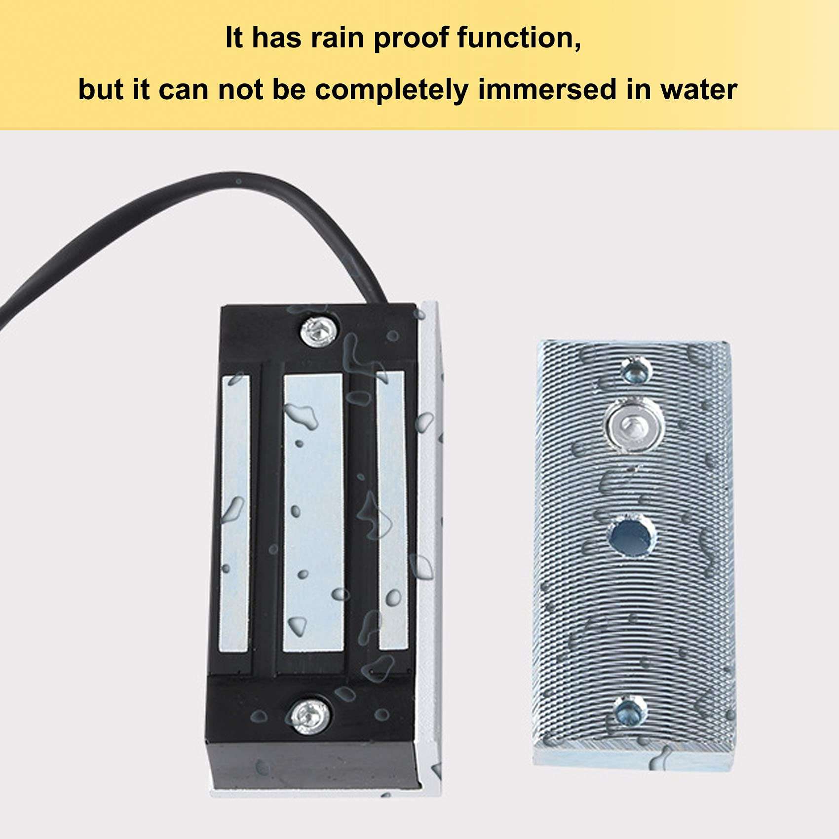 AUTENS Electric Magnetic Electromagnetic Door Lock 12V Fail-Safe NC Mode for Door Entry Access Control Home Security System (Holding Force 130lbs) 3