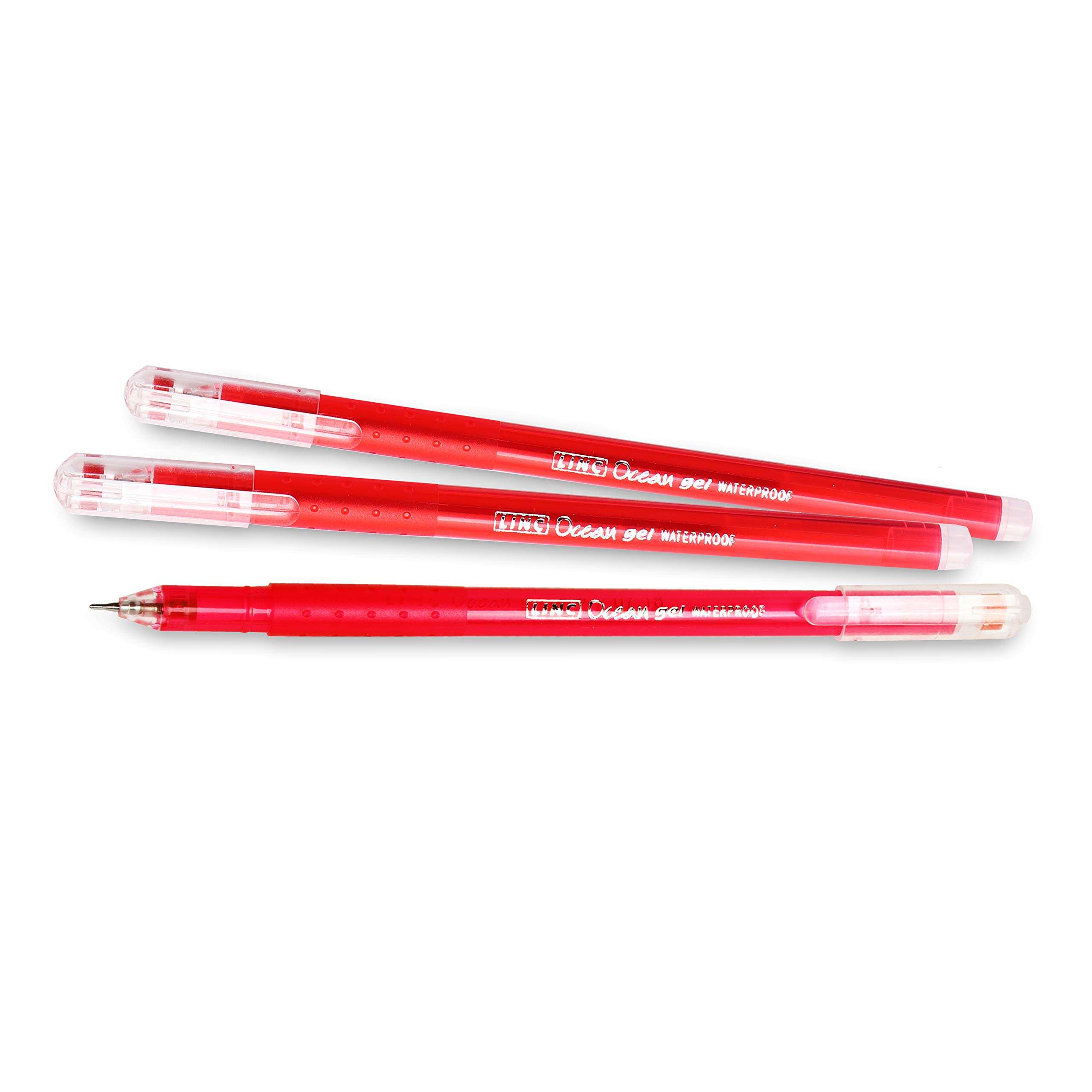 Linc Ocean Classic Gel Pen, Red, 10 pcs 1