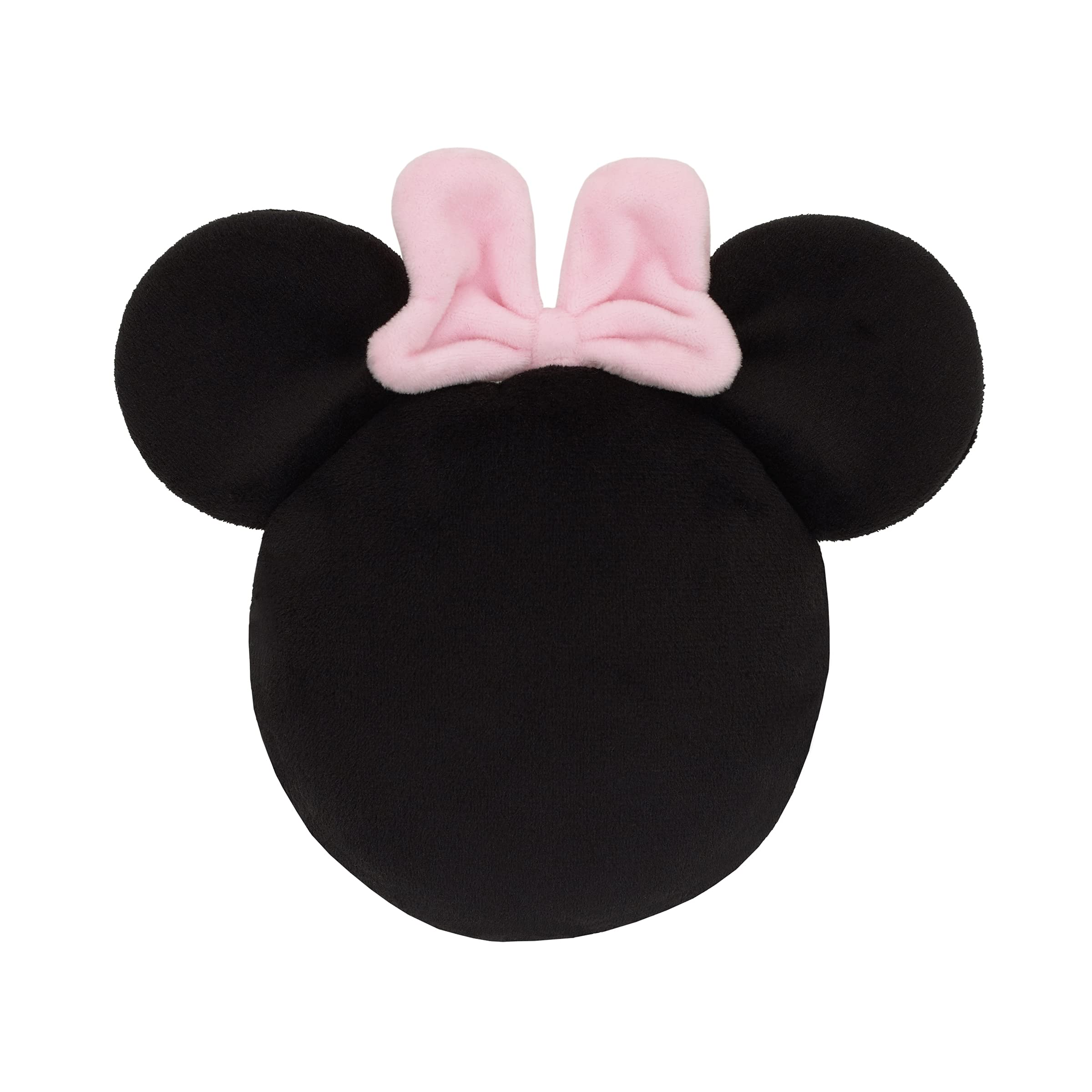 Disney Minnie Mouse Shaped Black Plush with Pink Bow 3 Piece Wall Décor 3