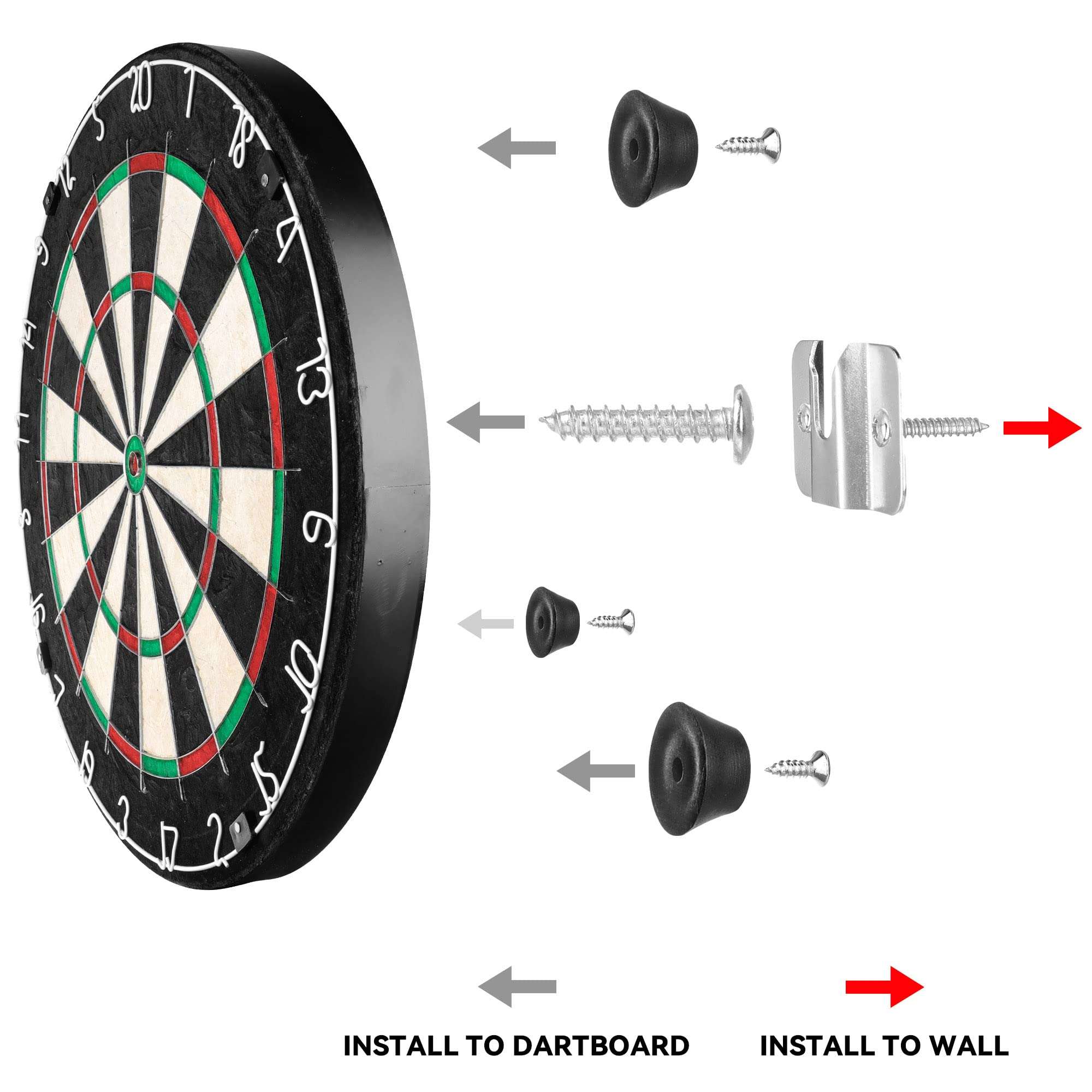 CyeeLife Dartboard Bracket Hanging Dartboards for Steel Dart Games 4