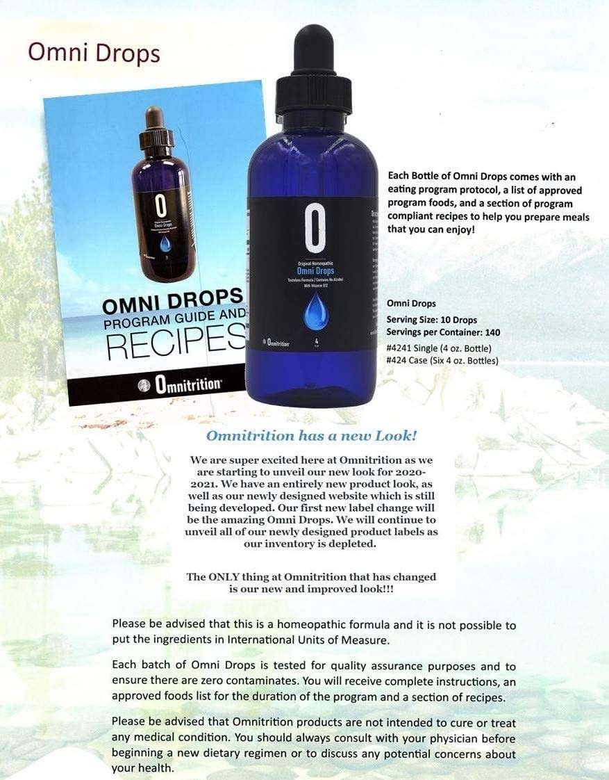 Omni Drops Diet Drops with Vitamin B12 - 4 oz with Program Guide 3