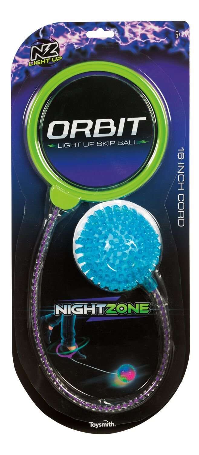Toysmith NightZone Orbit Light Up Skip Ball - Colors Vary 2