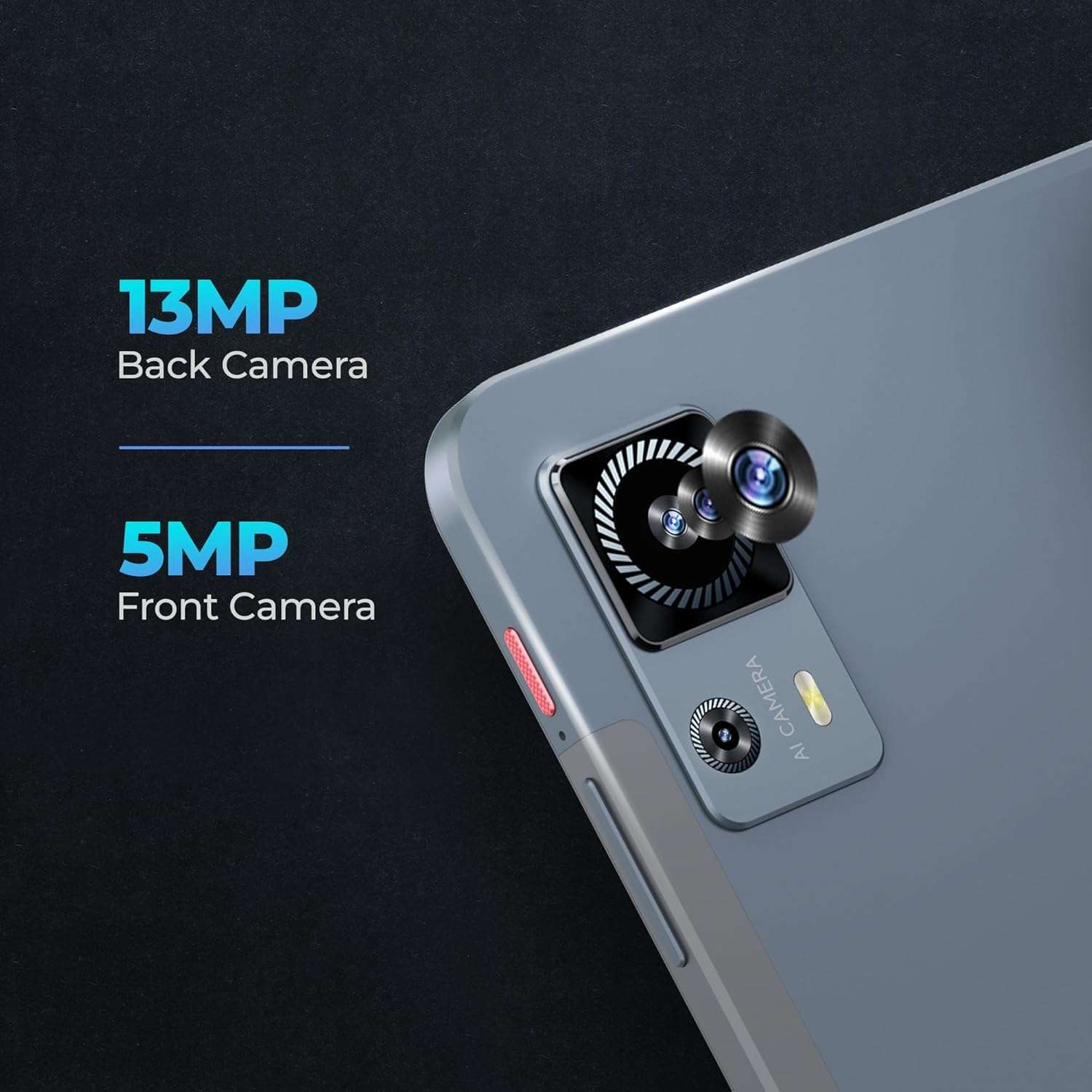 IRA T1029 Tablet, 12.1" LCD, 4G/LTE + Wi-Fi, 8GB RAM, 128GB Storage, Android 15, Dual SIM, 16 MP Camera, 10000mAh Battery, Stereo Speakers, Accessories Included (Flipcover, Earphone, OTG Cable) 4