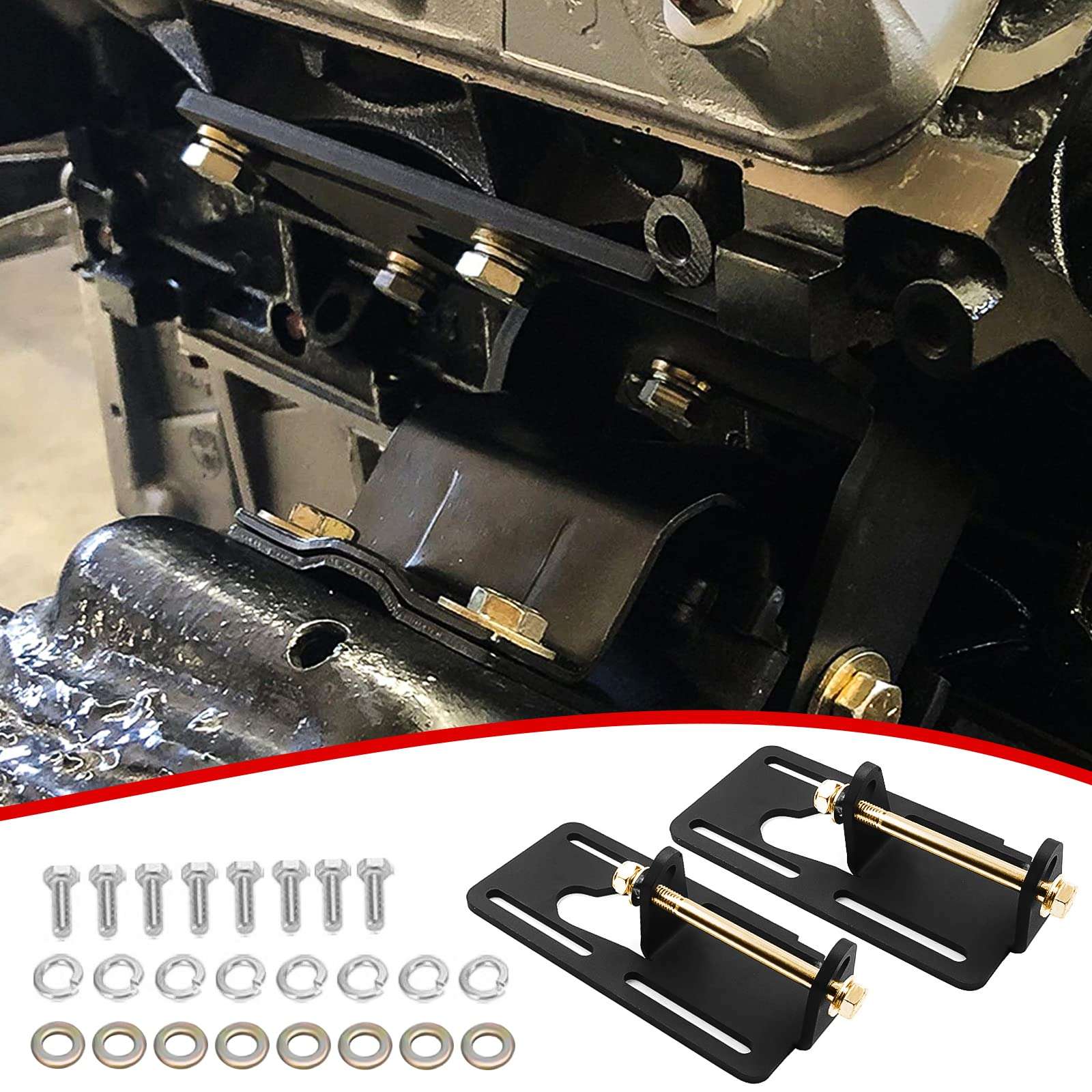 LS Conversion Engine Swap Mounts - Endxedo Adjustable Swap Motor Conversion Bracket for 1973-1998 Square Body for OBS Chevy GMC Truck 1988-1998 LS1 2WD Small Block LS Swap 2