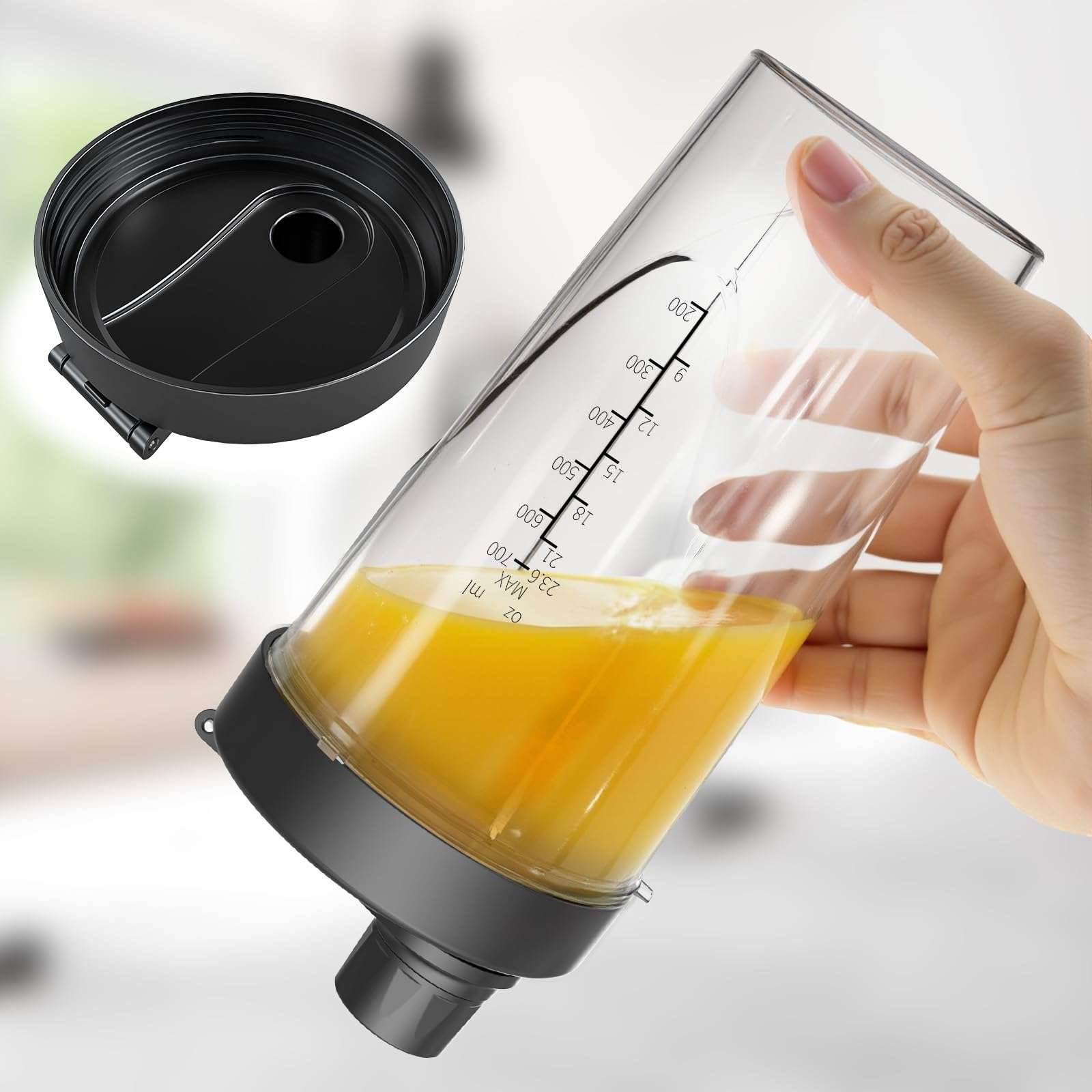 Handle and lid for TOPZEE 23.6OZ blender cup,18.6OZ blender cup,11.8OZ blender cup, BPA Free Cup Holder 6