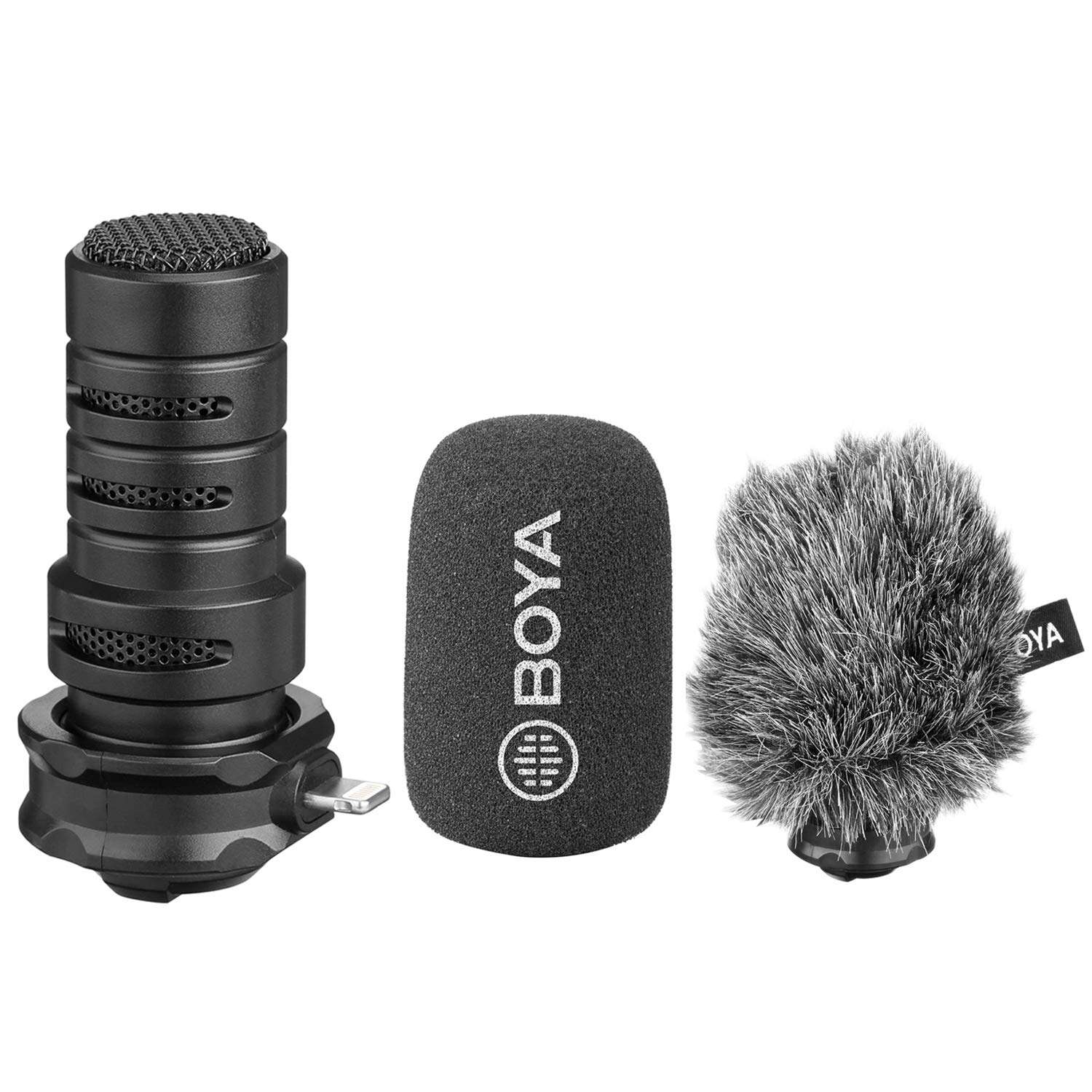 BOYA iPhone Directional Microphone Lightning, Digital Cardioid MFI Lightning Mic with Superb Sound for iPhone 11 x 8 7 7plus iPad iPod Touch iOS Recording YouTube Video Vblog Livestream 1