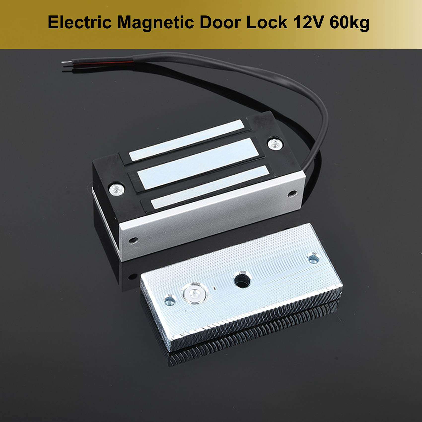 AUTENS Electric Magnetic Electromagnetic Door Lock 12V Fail-Safe NC Mode for Door Entry Access Control Home Security System (Holding Force 130lbs) 5