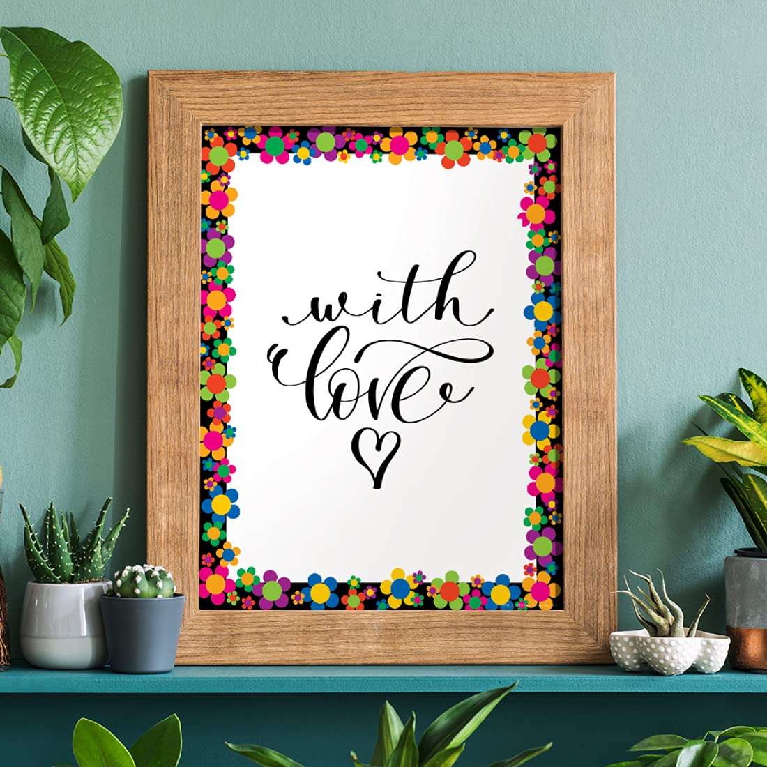 BARKER CREEK Designer Computer Paper, Neon Flower Power, 8.5” x 11”, Decorative Printer Paper, Stationery, 50 Sheets per Pkg, Home, School and Office Supplies (730) 6