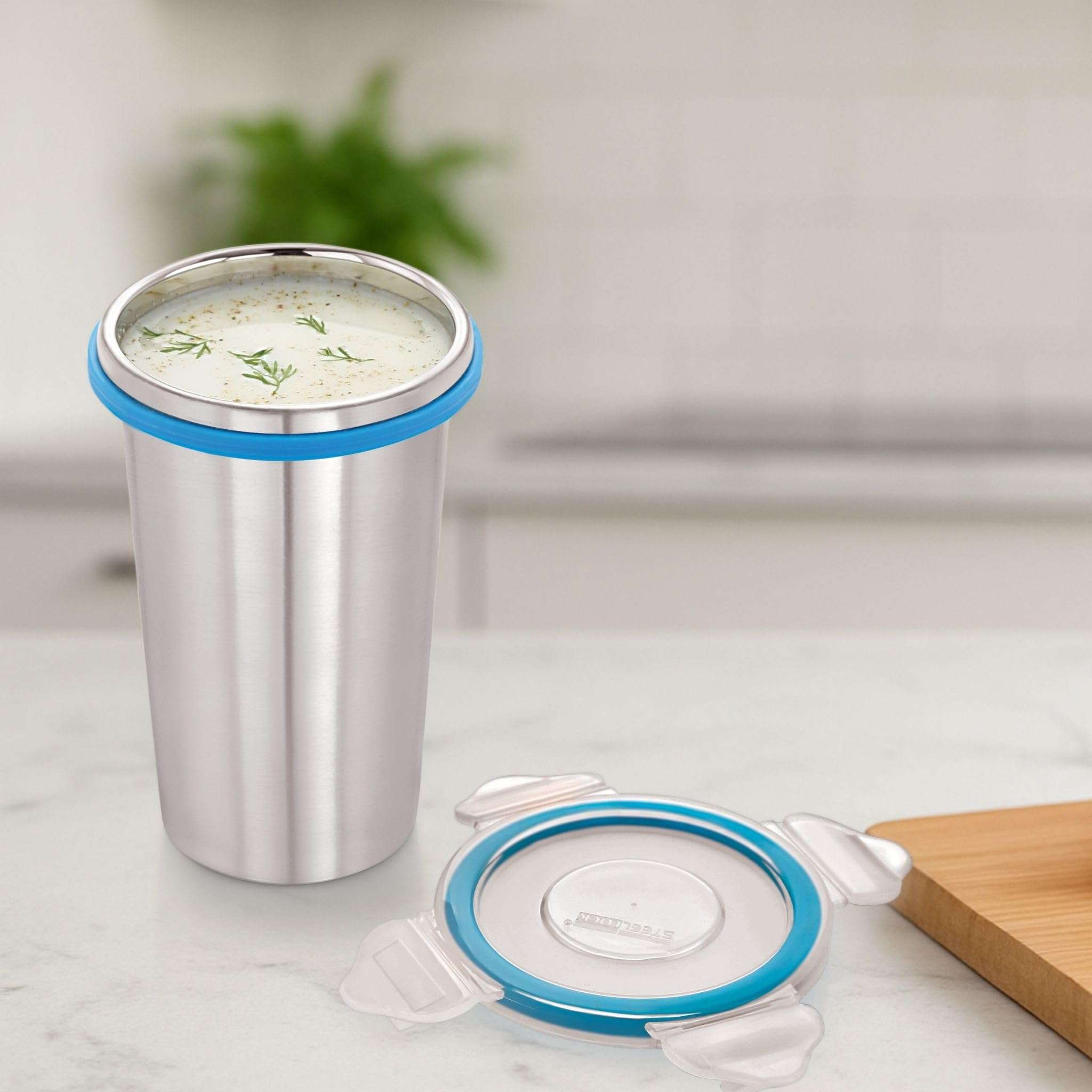 STEELLOCK Stainless Steel Tumbler with Lid, 325ML, BPA Free Water Tumbler, Leak Proof, Office Tumbler, Rust-Free, Easy Grip, Easy to Carry, Travel Bottle 3