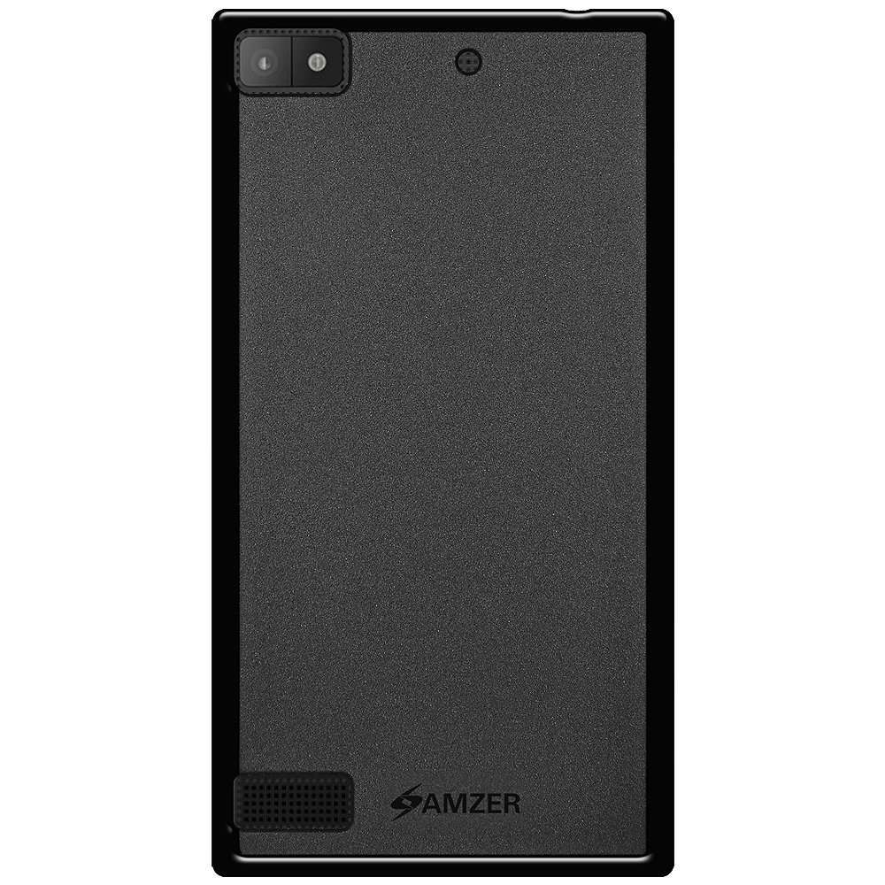 Amzer Amzer Pudding TPU Skin Case Back Cover for Blackberry Z3 Z 3 - Skin - Retail Packaging - Black