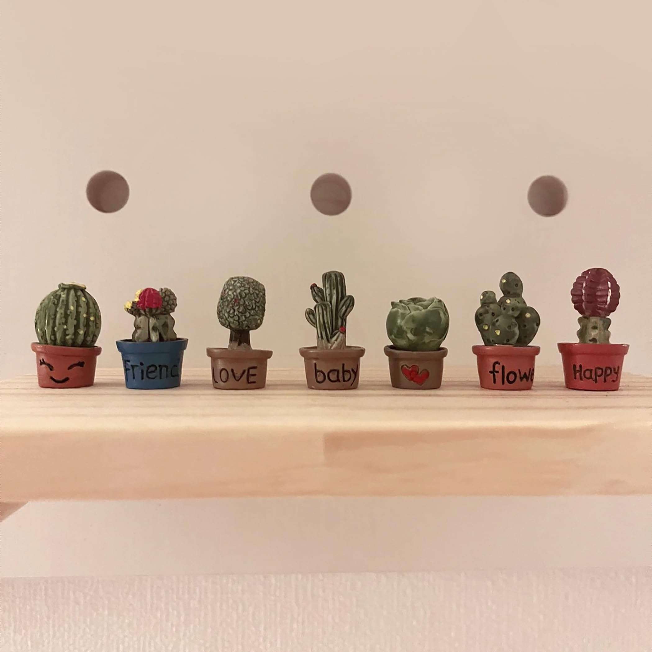 Vagocom 14Pcs Miniature Fake Plant in Pots Set, Artificial Mini Fake Plants Decor for Office Desk Accessories,Bedroom,Bathroom,Bookshelf and Bedside Decoration,1~1.3inch / 2.5~3.4cm 6