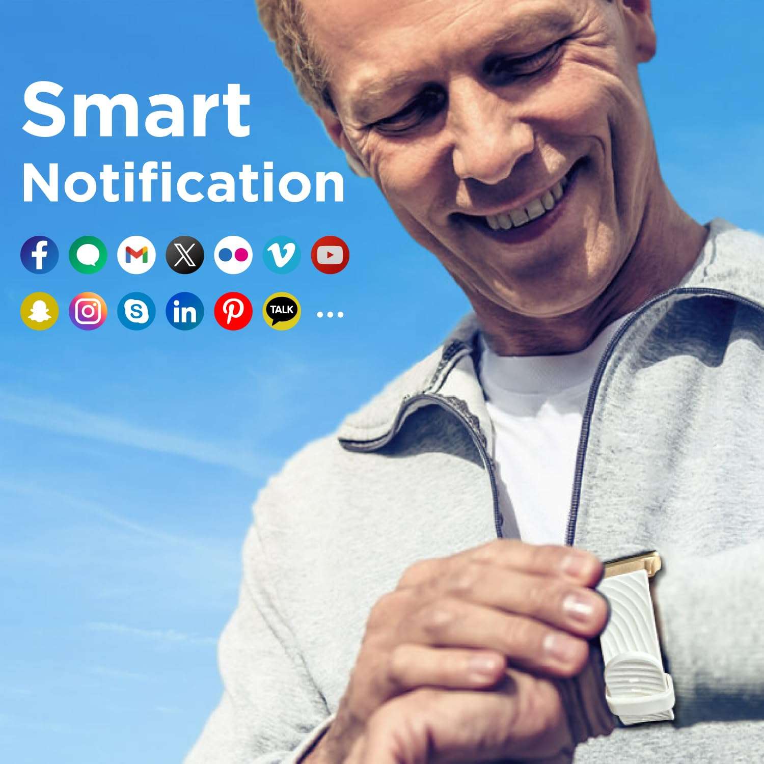 Motorola Moto Watch 70 - Health and Fitness Bluetooth Smartwatch for Every Day Wear, Advanced Health Features, Up to 10 Days Battery Life - Compatible with Android and iOS - Rose Gold 4