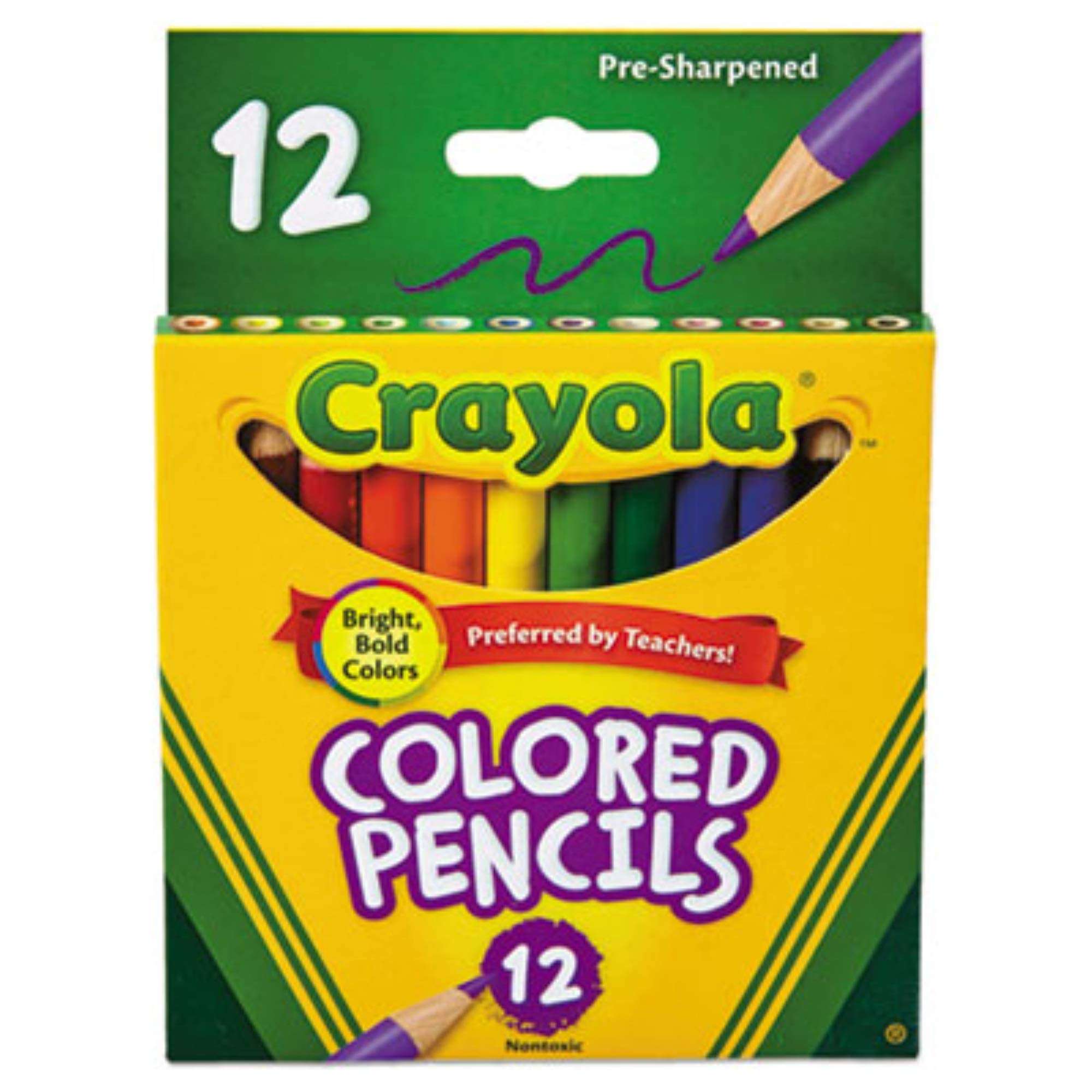 BIN684112 - Crayola Presharpened Short Colored Pencils 3