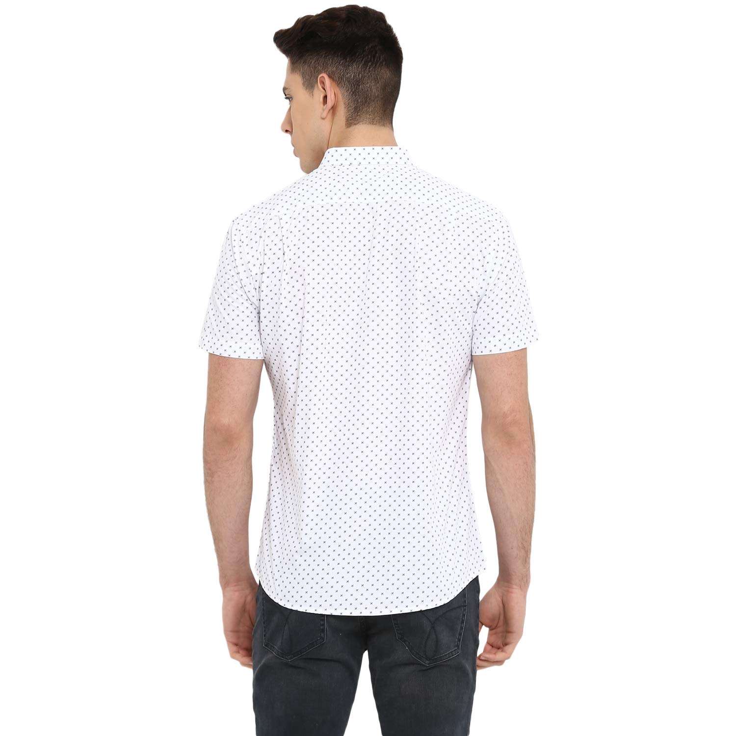 Red Tape Men's Printed Regular Fit Casual Shirt (RSH8325_Geometric Print XL) 4