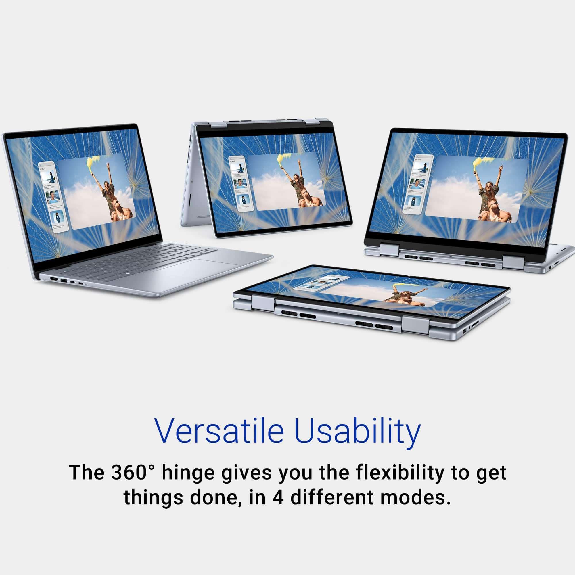 Dell Inspiron 14 7440 2-in-1 Laptop (14" FHD+ Touchscreen, Intel Core 5 120U (> i7-1355U), 16GB DDR5, 512GB SSD, Pen), for Creator, Designer, 10-Hr Long Battery Life, IST Hub, Win 11 Pro w/AI Copilot 5