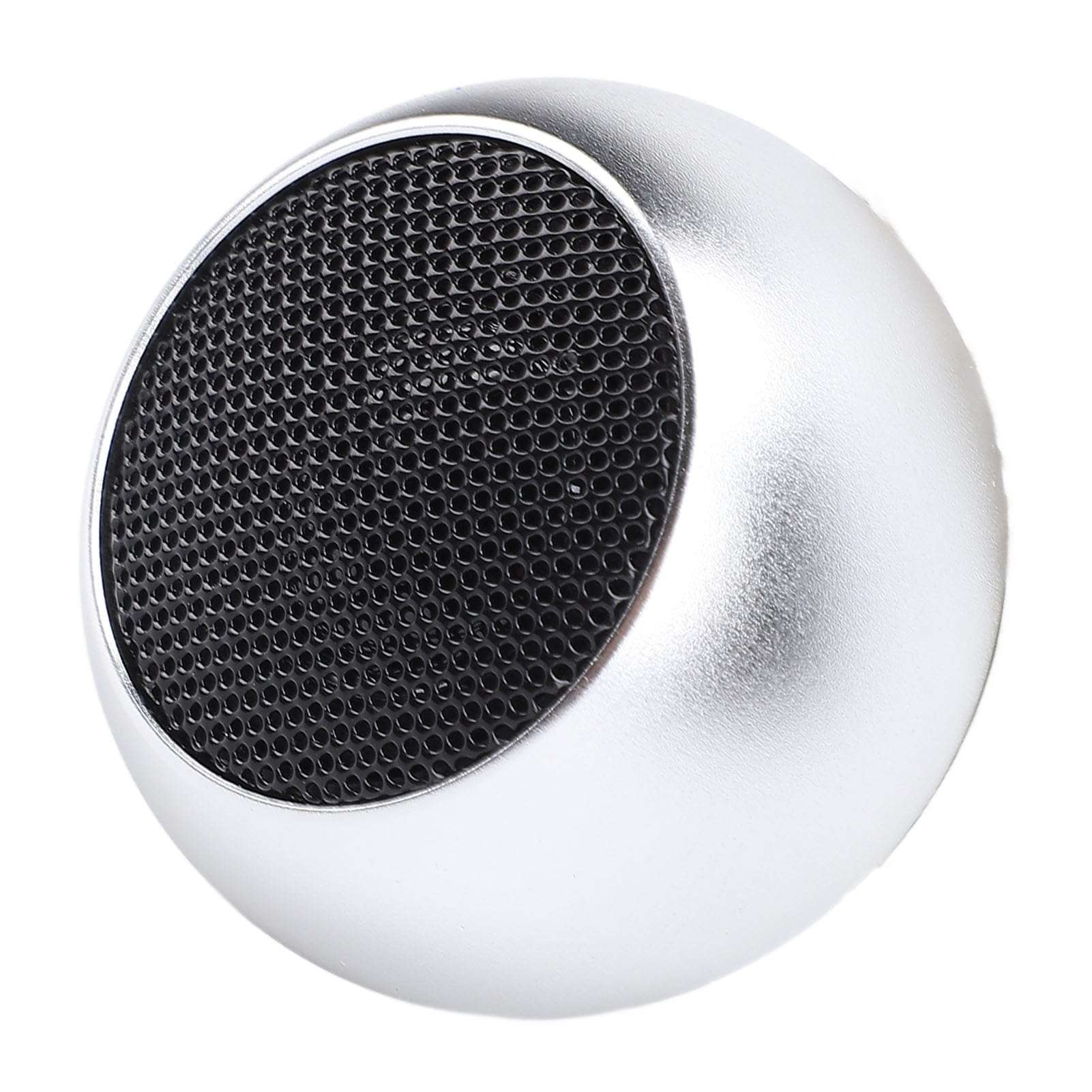 Gugxiom Small Speaker, Portable Bluetooth Speaker, Mini Small Metal Speakers, Bass, 360 Degree Surround, for Hiking, Biking, Home (Silver) 1