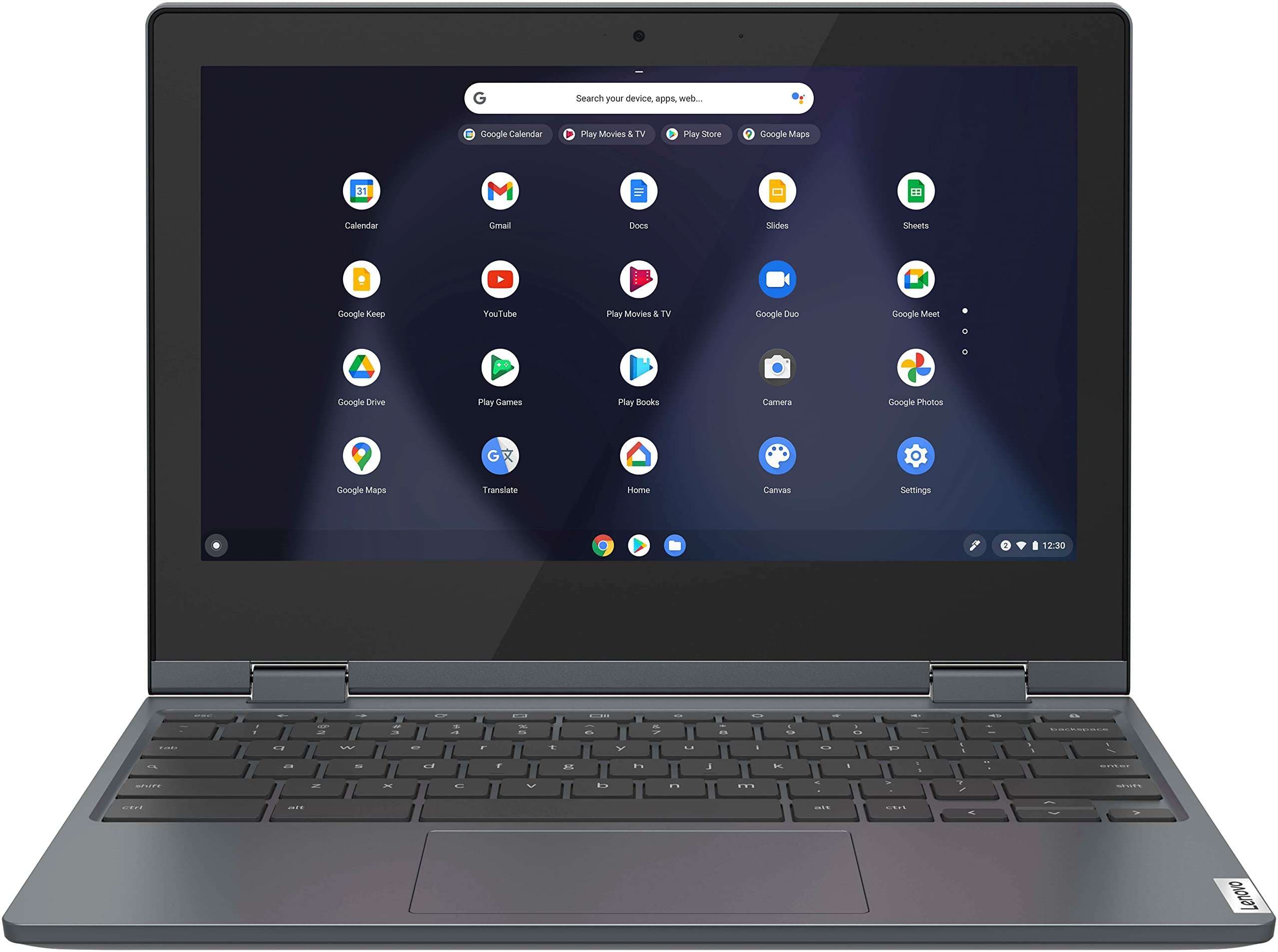 Lenovo IdeaPad Flex 3 Chromebook 11.6" Touchscreen 2-in-1 Laptop, Intel Celeron N4020 up to 2.6GHz, 4GB DDR4 RAM, 64GB eMMC, WiFi, Bluetooth, Abyss Blue, Chrome OS, BROAG 4Feet USB Extension Cable 3