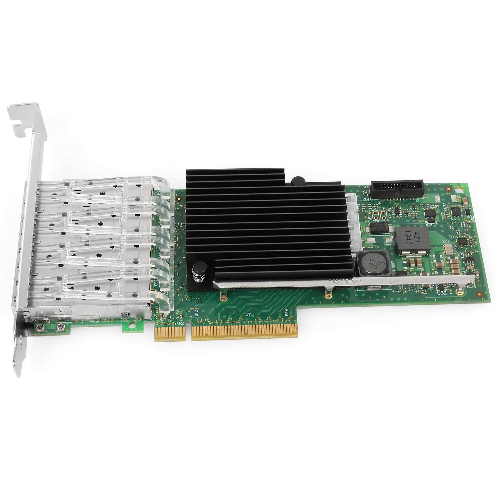 Vogzone 10Gb PCI-E NIC Network Card for Intel X710-DA4,100MbE/1GbE/10GbE Quad SFP+ Ports, with Intel XL710-BM1 Chip,10GbE PCI Express 3.0 X8 Ethernet Adapter Support Windows/Linux/VMware 6