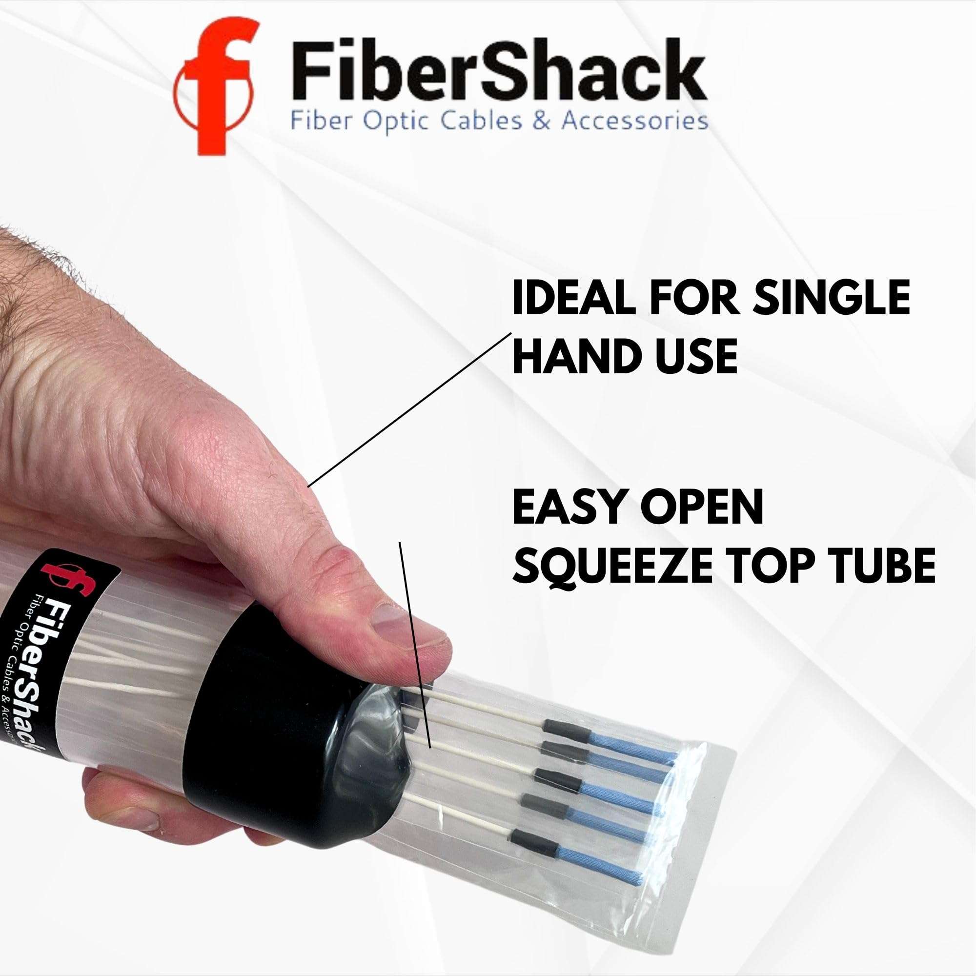 Fibershack - Fiber Optic Cleaning Sticks - 25 Pack - Universal 2.0mm & 2.5mm Dual Fiber Cleaner Swabs for ST/FC/SC & LC Fiber 3