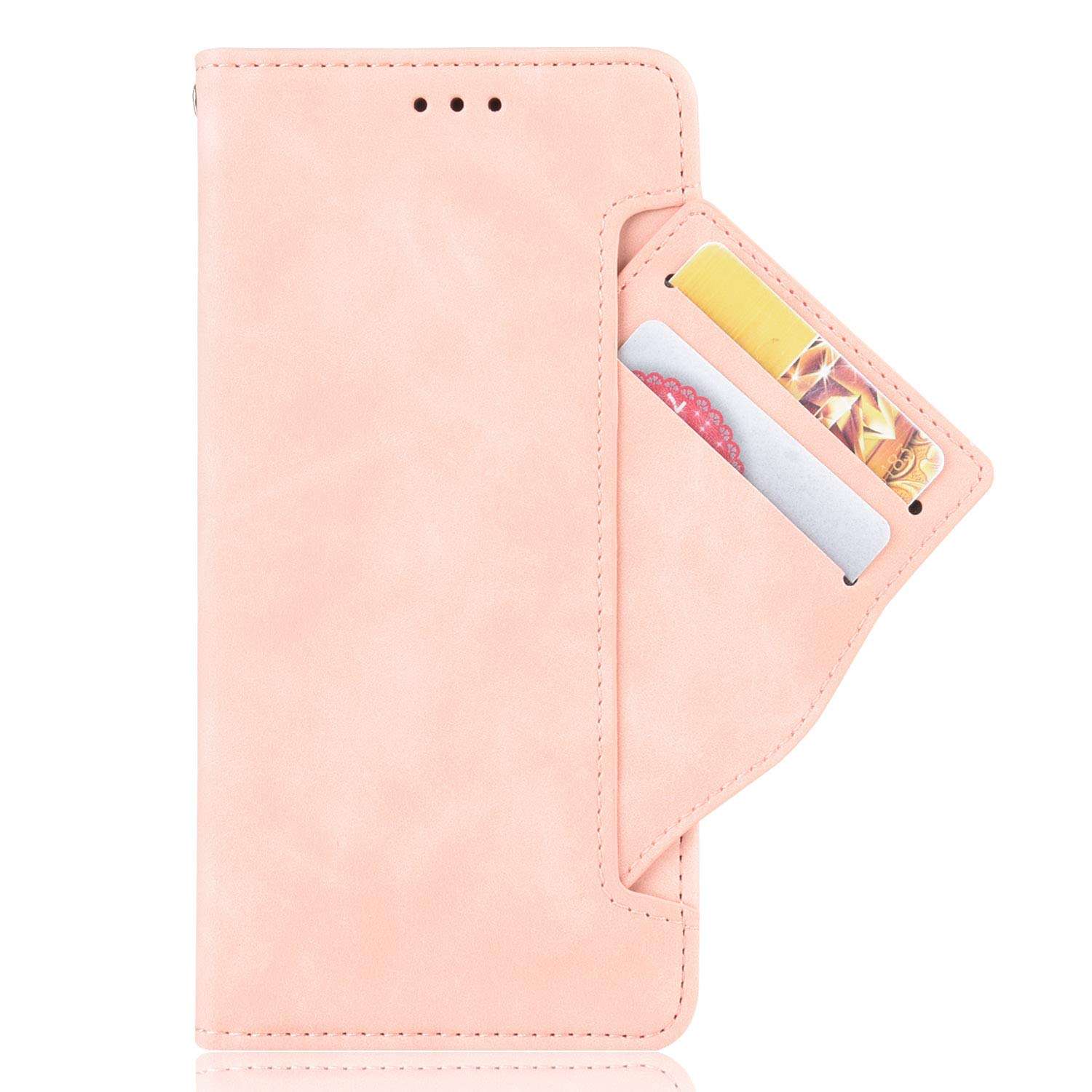 CHICASE Phone Case for Galaxy Z Fold 2 5G(2020),Full Body Protection Shockproof Flip Leather Wallet Case Cover[Card Slot Holder][Kickstand ][Magnetic] for Samsung Galaxy Z Fold 2 5G (Pink) 5