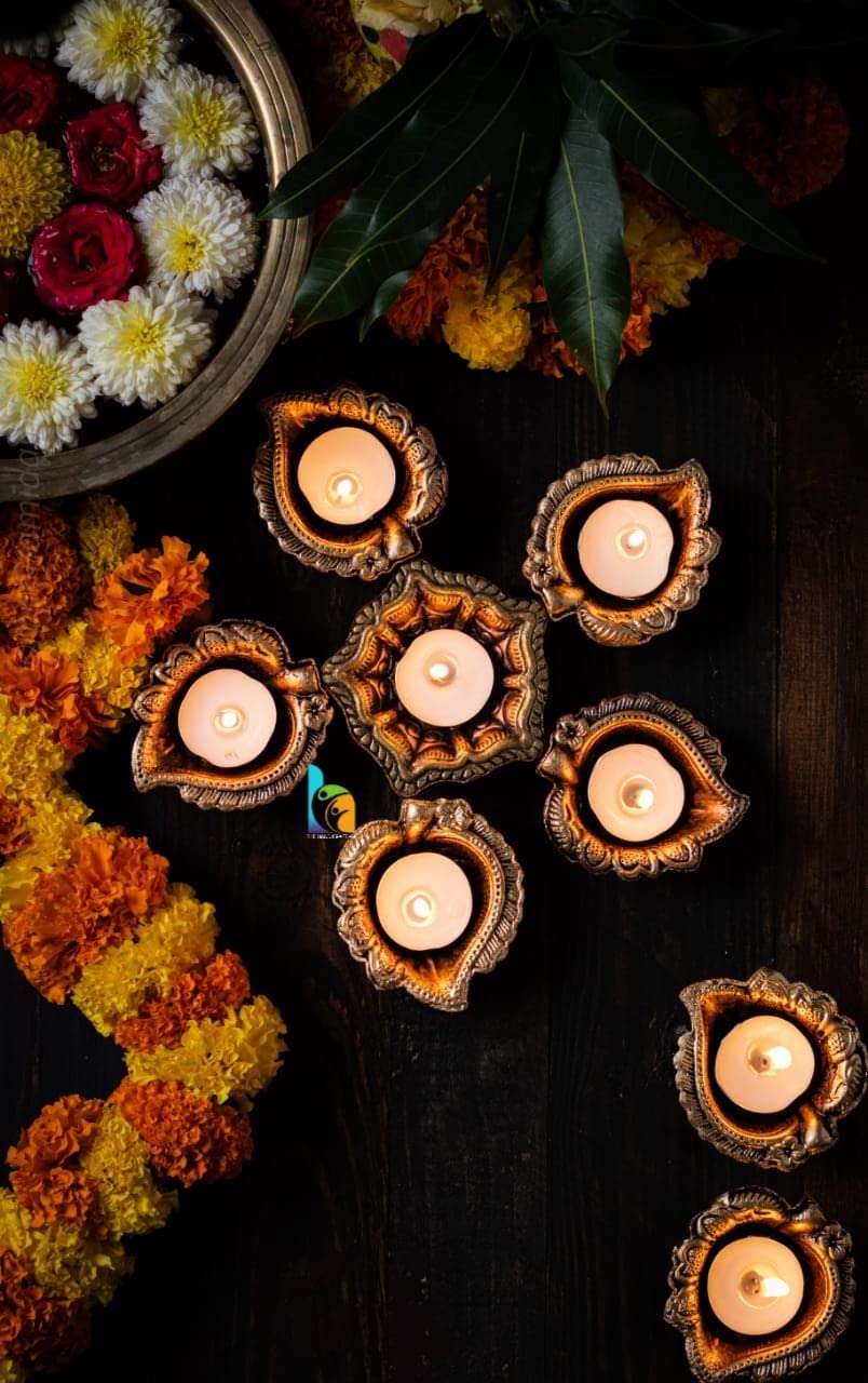 The Handicraftian Peepal Diya Set of 2 (Small) (The_D17) 1