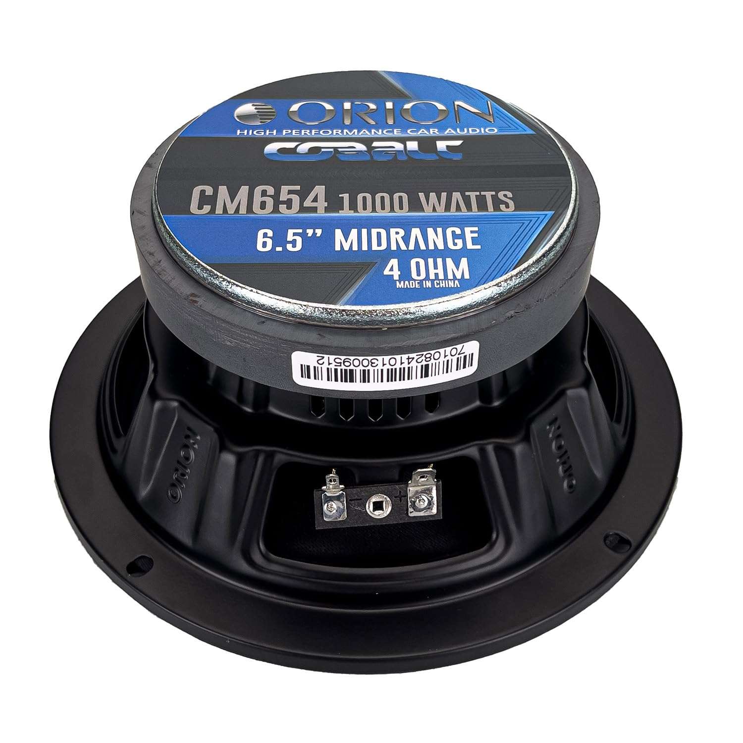 ORION Cobalt CM654 High Efficiency 6.5" Mid-Range Bullet Loudspeakers, 1000W Max Power, 250W RMS, 4 Ohm, 1.5" Voice Coil - Pro Car Audio Stereo, Midrange Speakers (Pair) 6