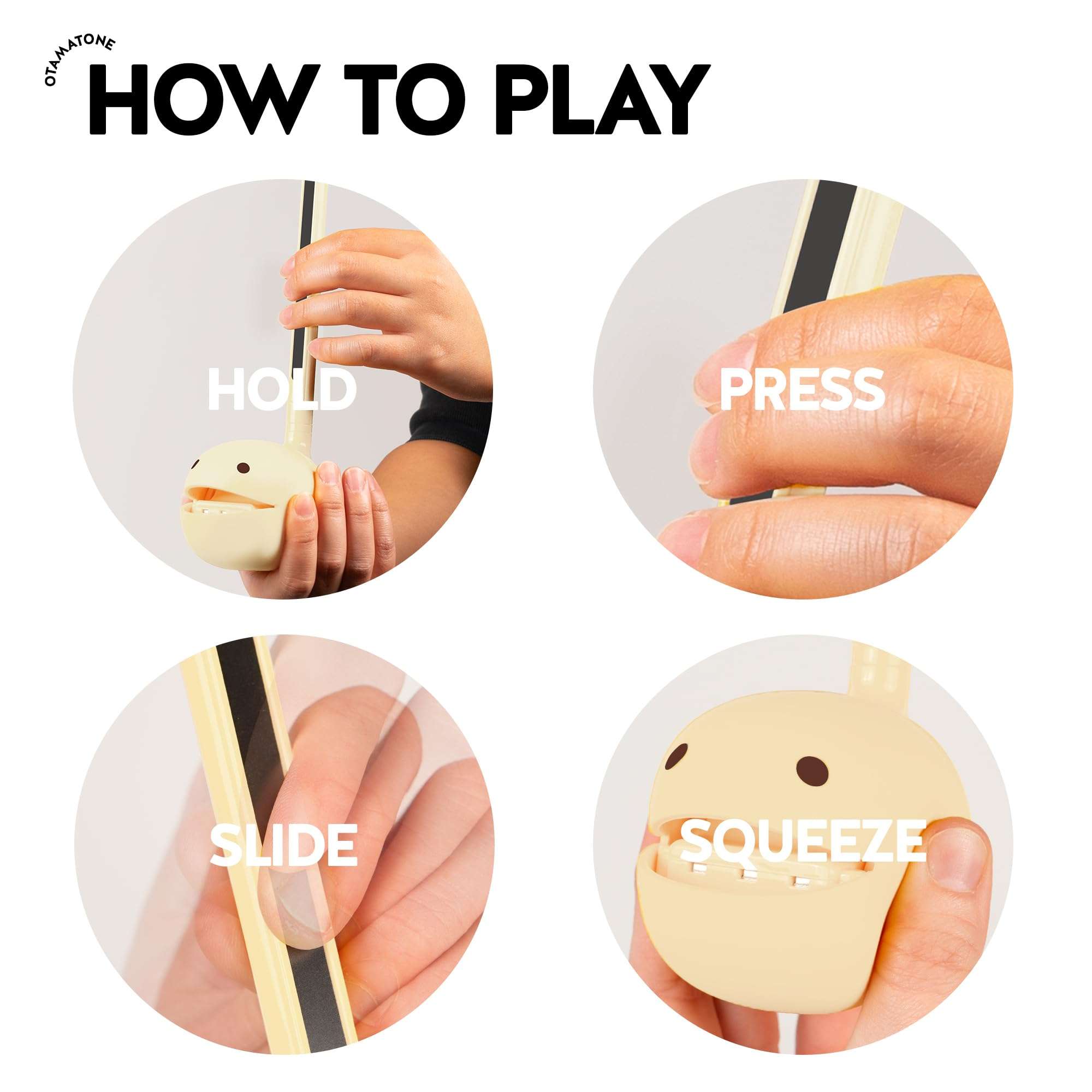 Otamatone Japanese Electronic Musical Instrument Portable Music Synthesizer from Japan by Maywa Denki Studio Award Winning, Educational Fun Gift for Children, Teens & Adults - Butter 3