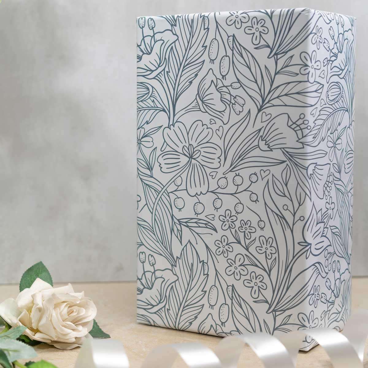 eVincE Leaf with Sepal dual tone Gift Wrapping Paper | 2 designs, 25 Sheets each |Beautiful Wraping Paper for Birthday Anniversary Christmas Diwali Gifts (Pack of 50) (50 x 70 cms) 5