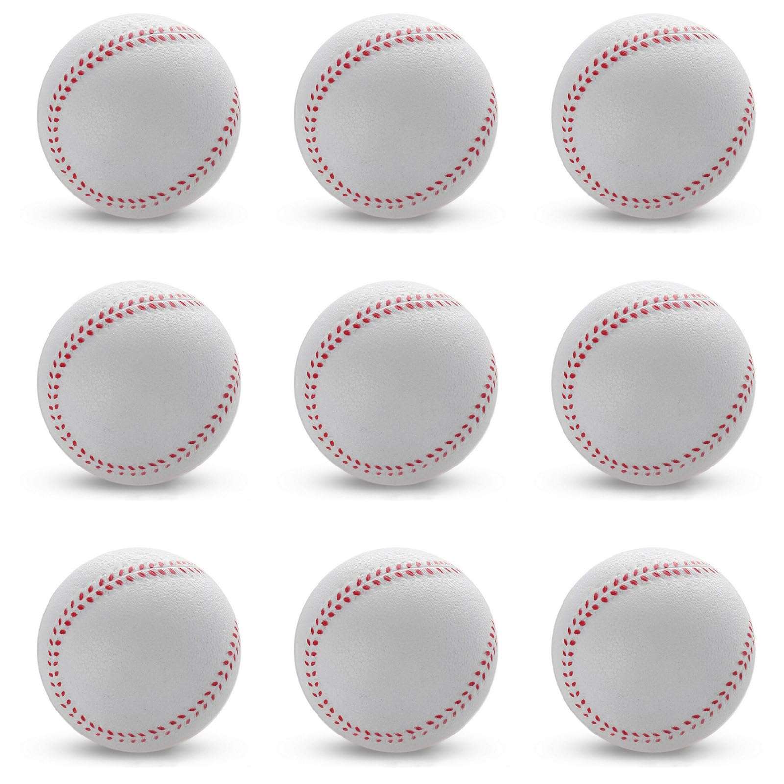 9 Pcs Standard Size Adult Baseballs Bulk Bucket of Baseballs Leather Baseballsfor High School League Training, Pitching, Throwing and Autograph 1