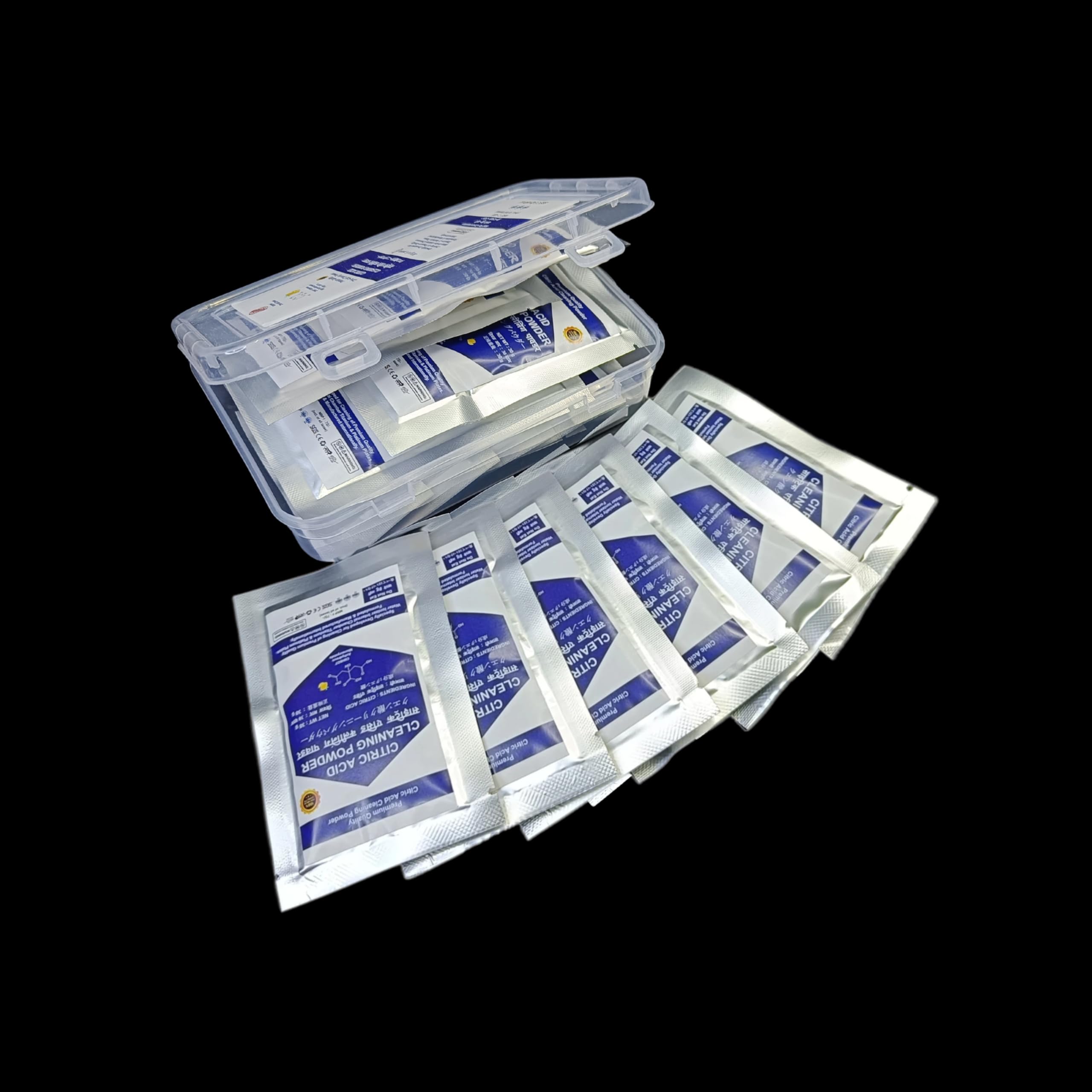 Citric Acid Cleaning Powder (12 pouch) - Specially Developed for Cleaning of Water Ionizer Internal Chamber Titanium & Platinum Plates । Best for E-Clean, Deep Clean, Calcium/Salt Rust Clean 5