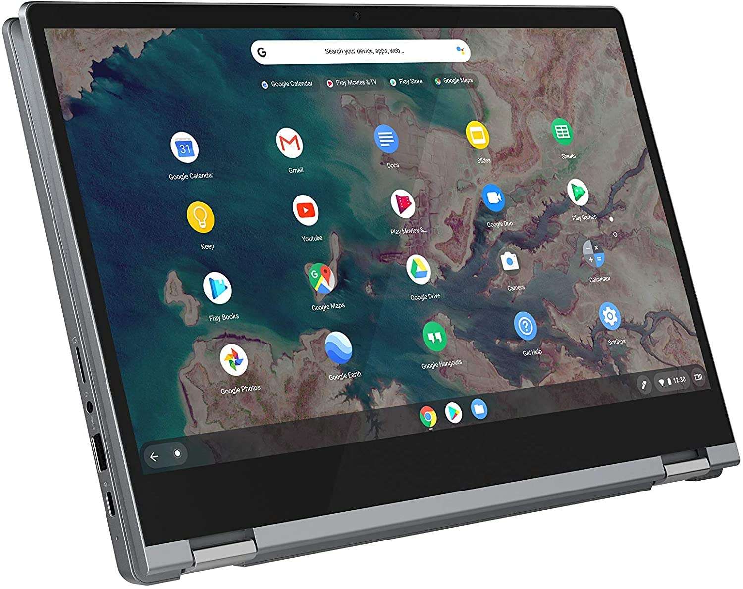Lenovo Chromebook Flex 5 2-in-1 Laptop I 13.3” FHD IPS Touchscreen I Dual-Core i3-10110U(>i5-7200U) I 4GB DDR4 64GB eMMC 128GB SD Card I Backlit KB Webcam + 16GB Micro SD Card 5