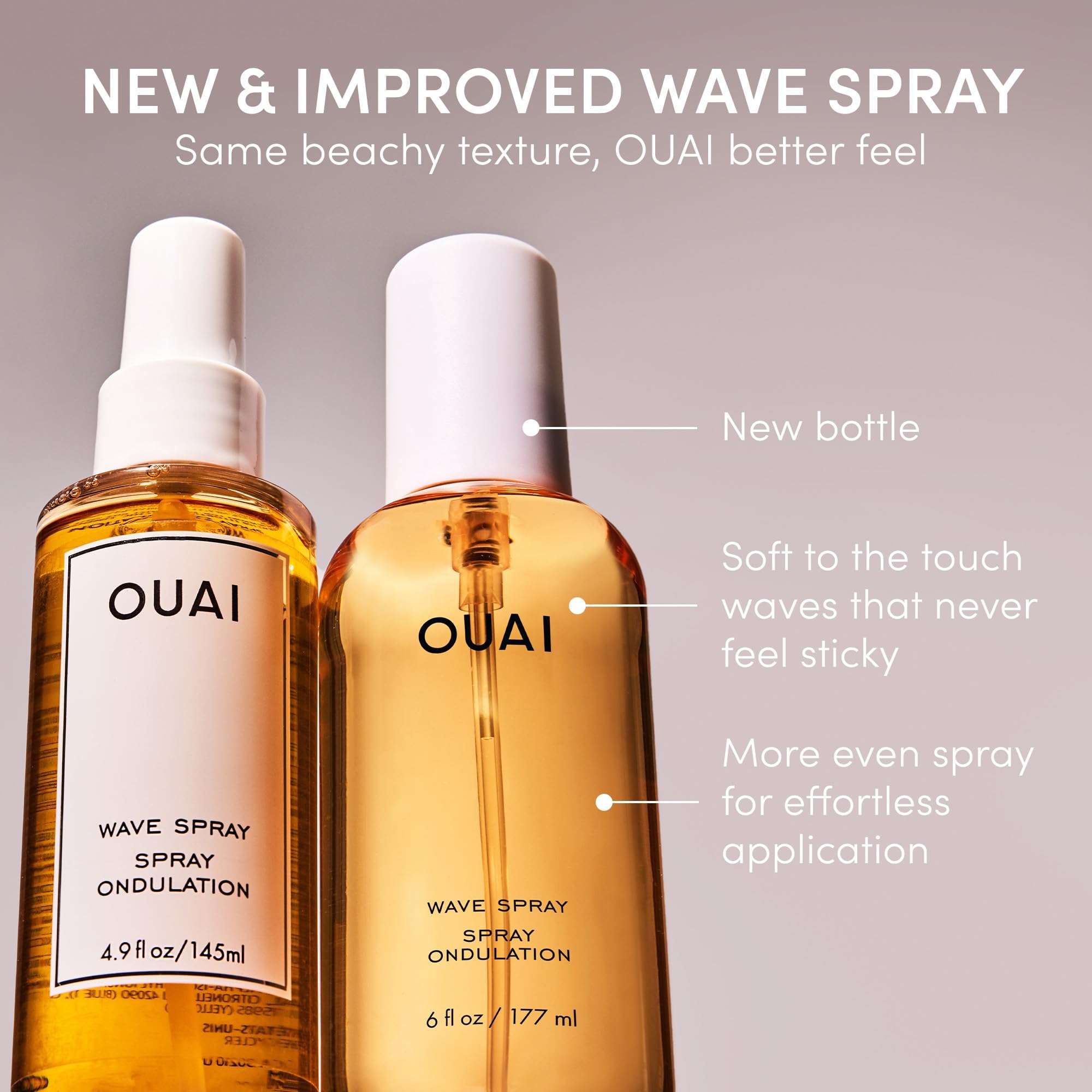 OUAI Wave Spray - Texture Spray for Hair with Coconut Oil & Rice Protein - Adds Texture, Volume & Shine for Beach Waves - Paraben Free, Safe for Color & Keratin-Treated Hair (6 fl oz) 5