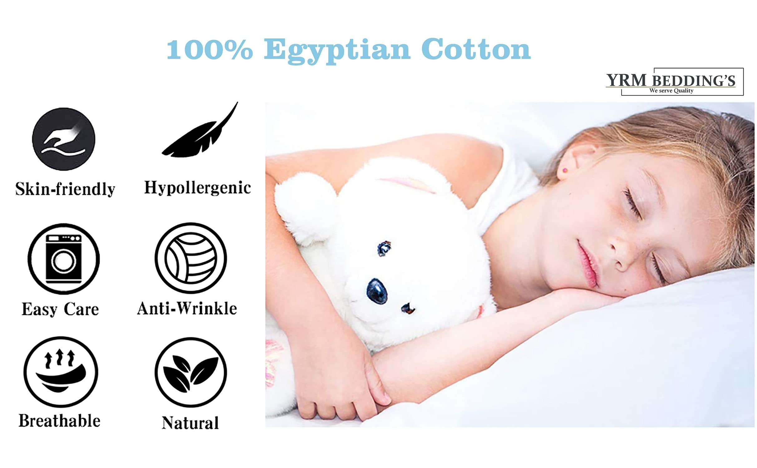 3 Pcs Solid Color Cotton Decorative Cushion Cover 400-TC 100% Egyptian Cotton for Sofa Throw Cushion Covers (24x24) inches - Red 4