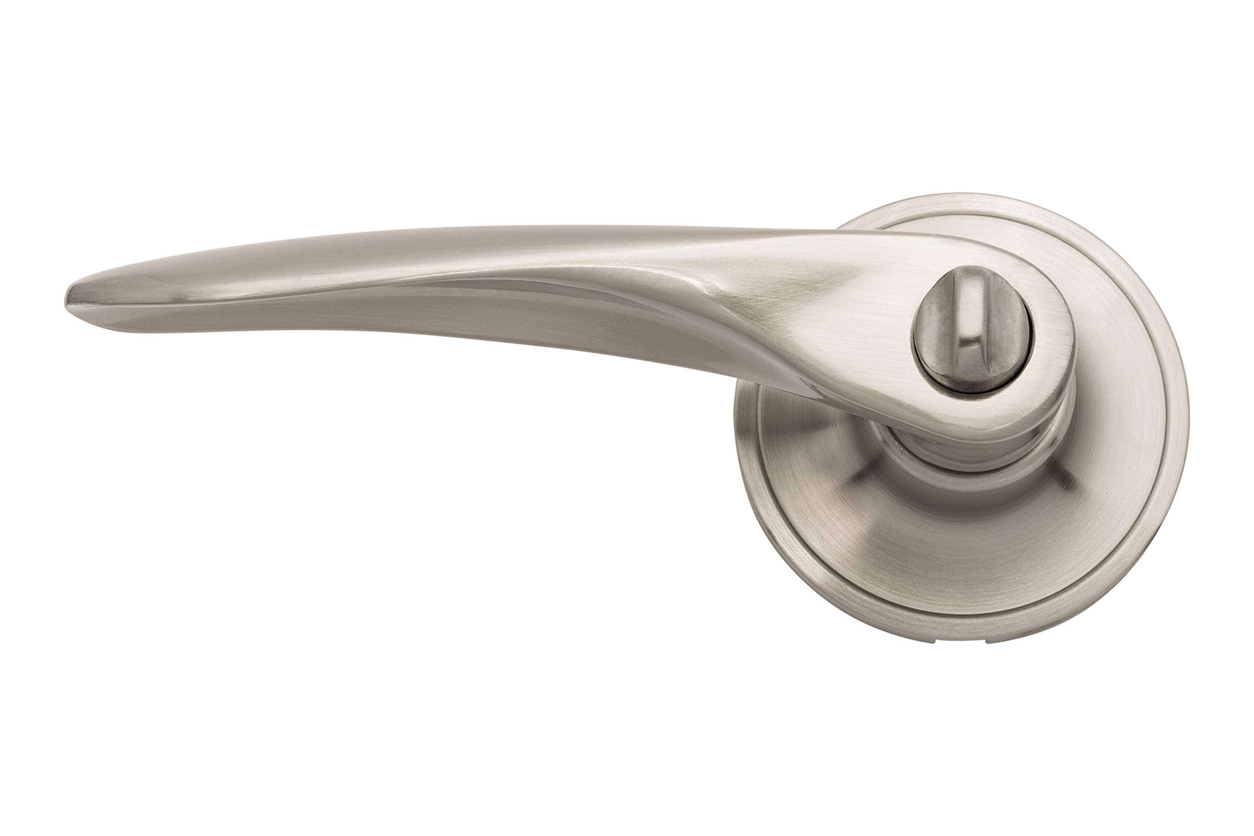 Excel Architectural DP6970 Reversible Entrance Door Handle on Rose Set with Adjustable Latch, Satin Nickel 3