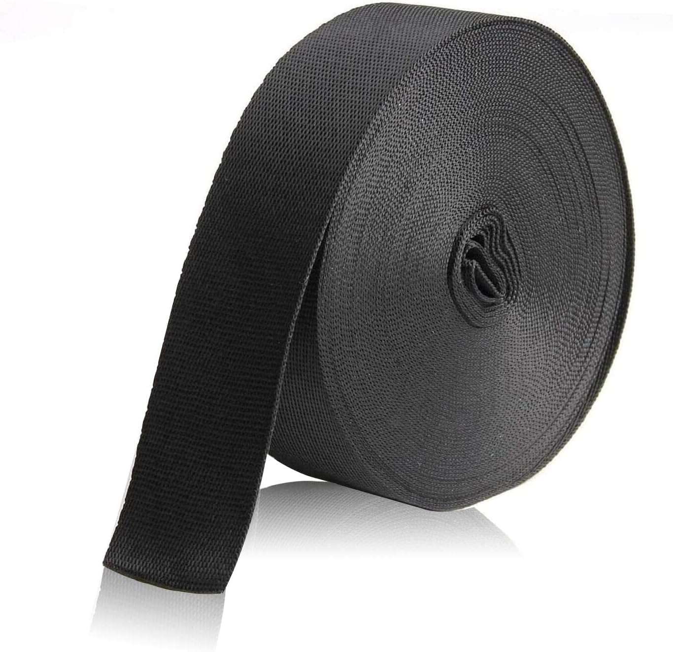 Clickers Art Nylon/Canvas Webbing or Flat Strip Wide for Collars, Leashes, Diving Gear, Sports Gear, Bag Belt, Hiking (Pack of 1) (Width - 1 Inch, 10 Meter)