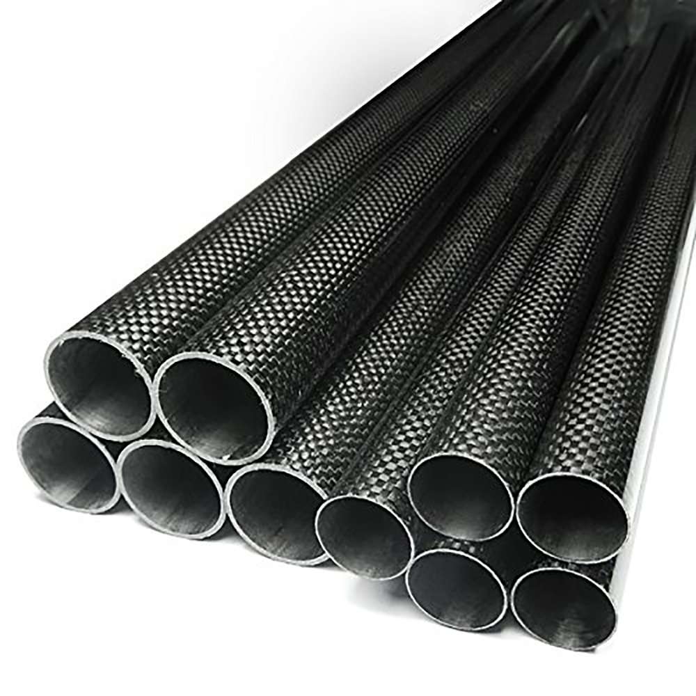 Abester Roll Wrapped Carbon Fiber Tube ID 15mm x OD 17mm x 500mm 3k Glossy Pipe (1 Piece) 1