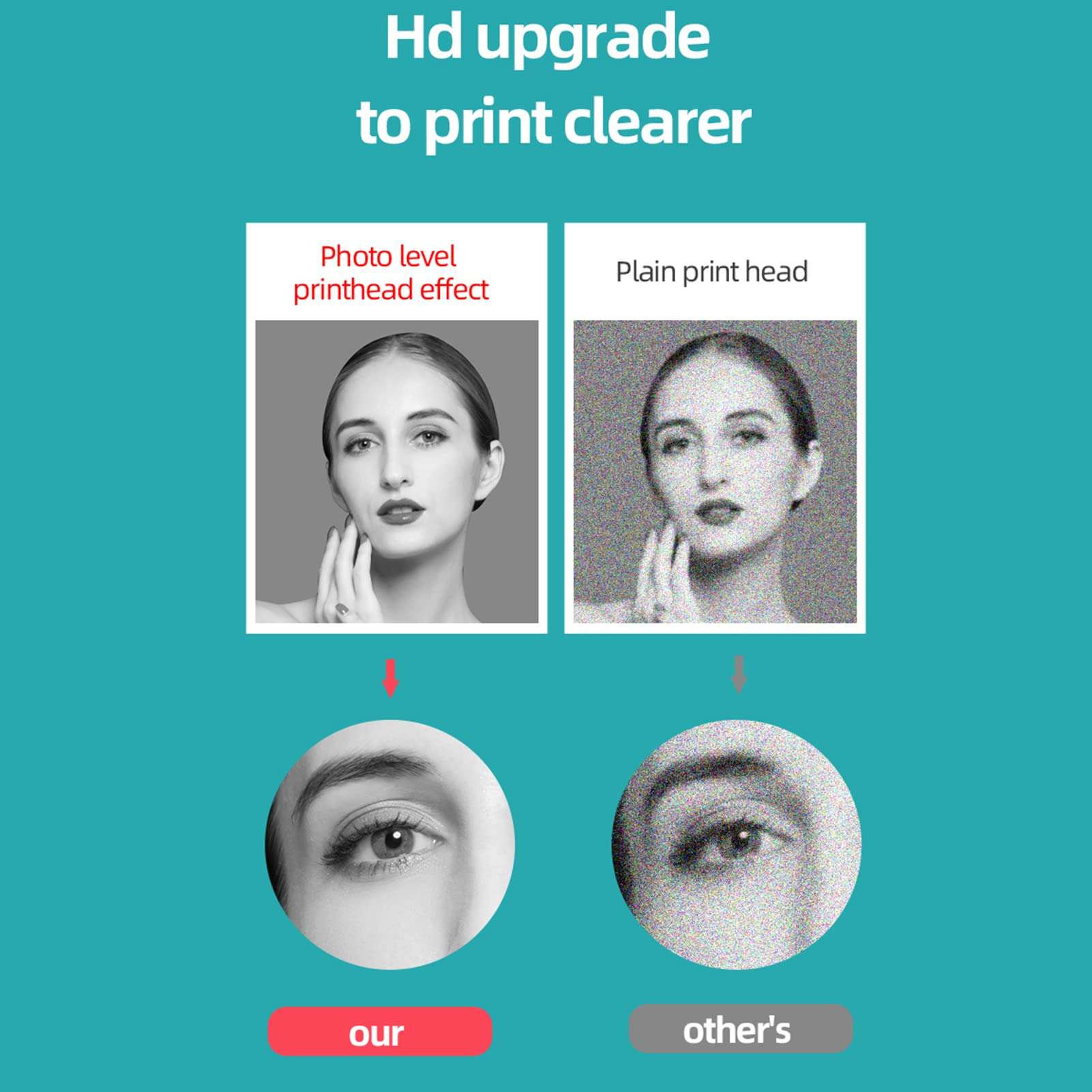 Wennzy X5 Thermal Photo Printer Pocket Label Maker 200dpi Wireless Receipt Printer for Work Plan Memo Study Notes Lists Journal Printing Compatible with Android iOS Smartphone 5