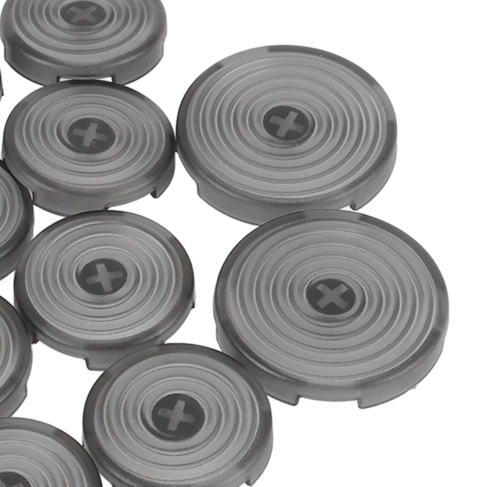 14 Pcs Fighting Game Keyboard Keycap, 22.5mm 28.5mm Fight Stick Key Cover for Replacement, for sallybox, for fightingbox, for slimbox, for flatbox (Black) 3