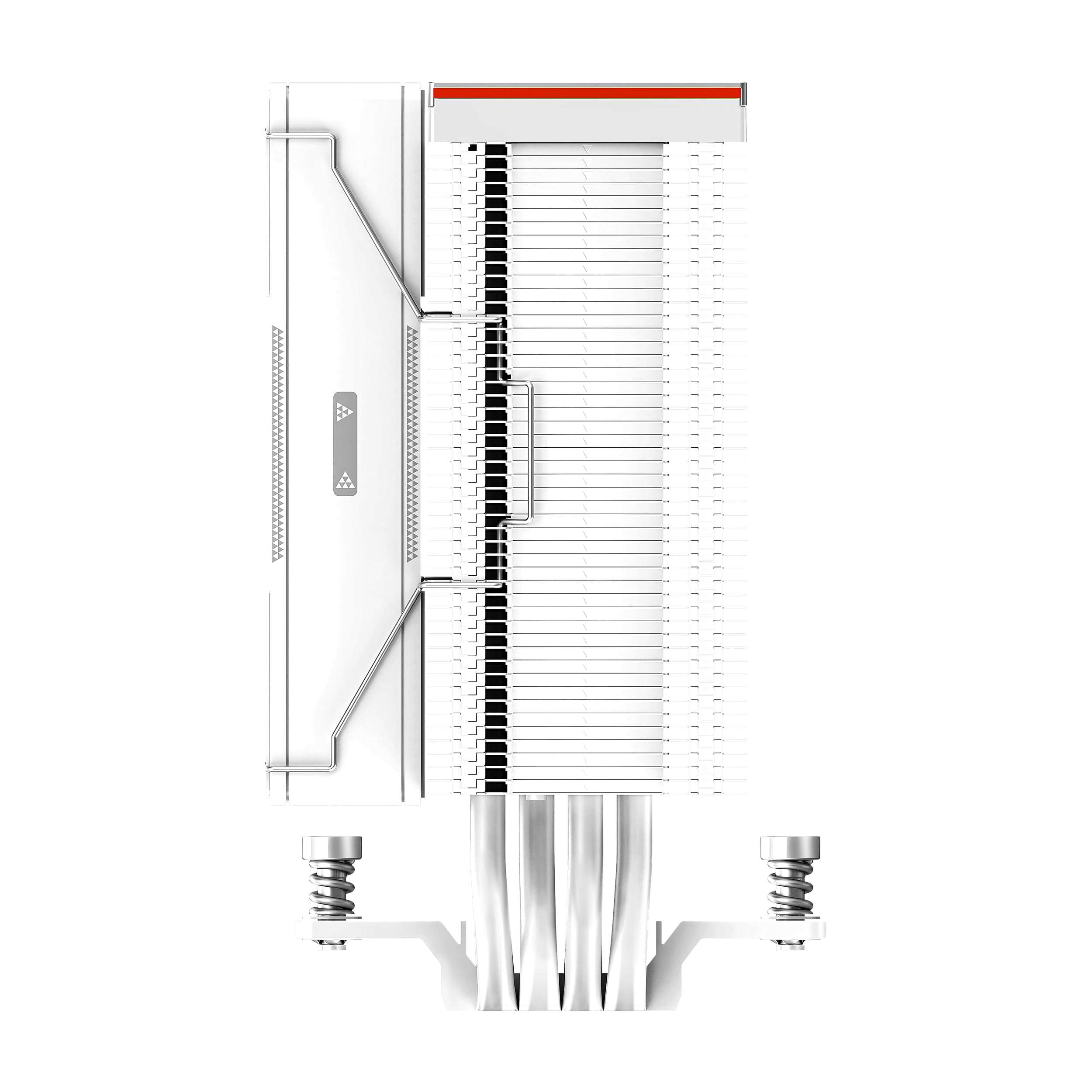PCCOOLER RZ400 CPU Cooler 240W CPU Air Cooler CPU Fan 4 HeatPipe CPU Cooling System PWM 2200RPM Fans, Air Cooler for Intel LGA 115X/1700,AM4/AM5 WH 6
